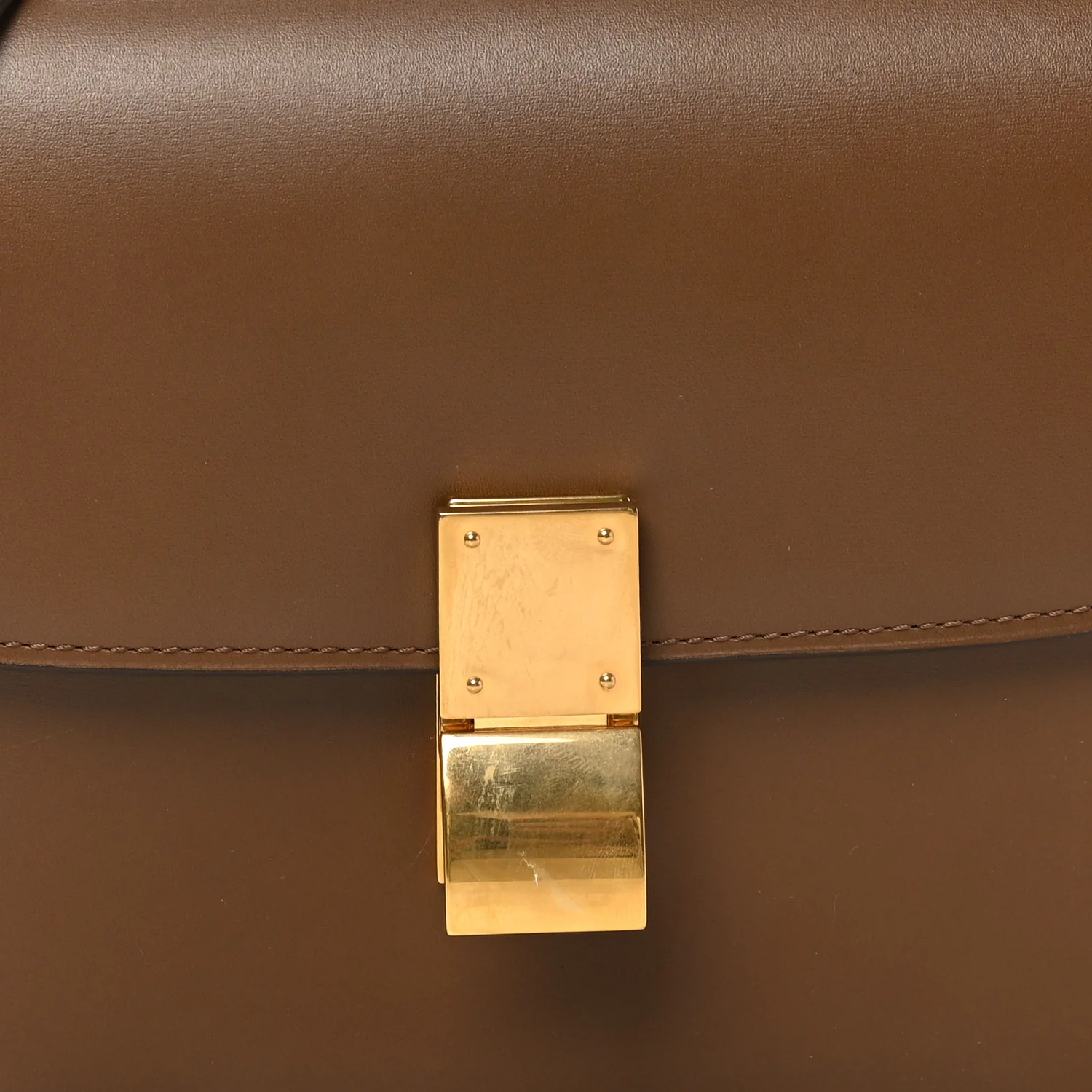 Box Calfskin Teen Classic Box Flap Bag Camel - Image 8