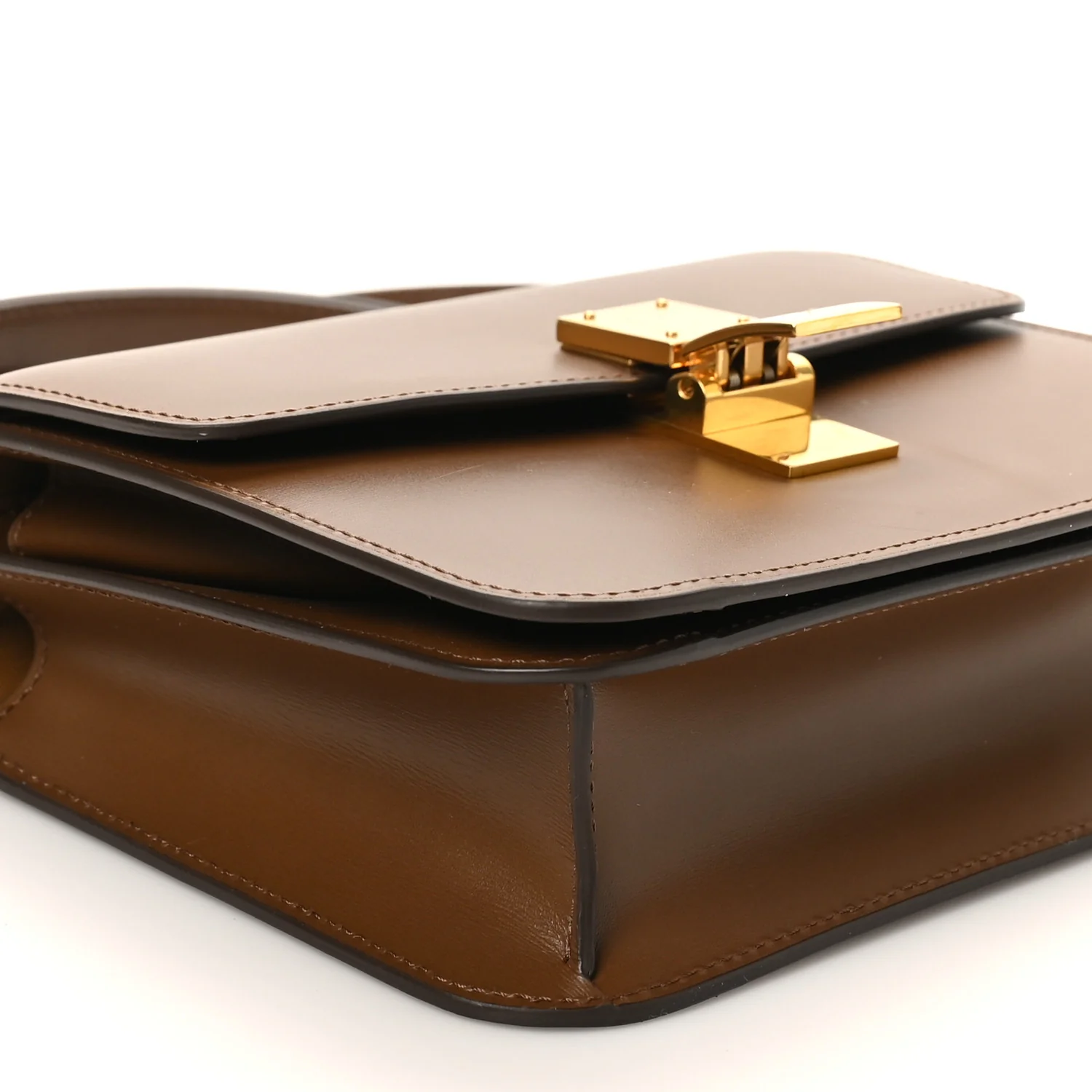 Box Calfskin Teen Classic Box Flap Bag Camel - Image 9