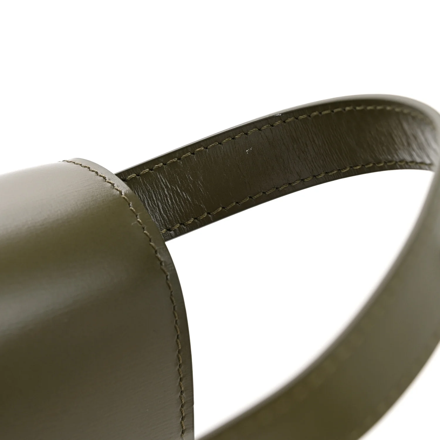 Box Calfskin Teen Classic Box Flap Bag Dark Olive - Image 13