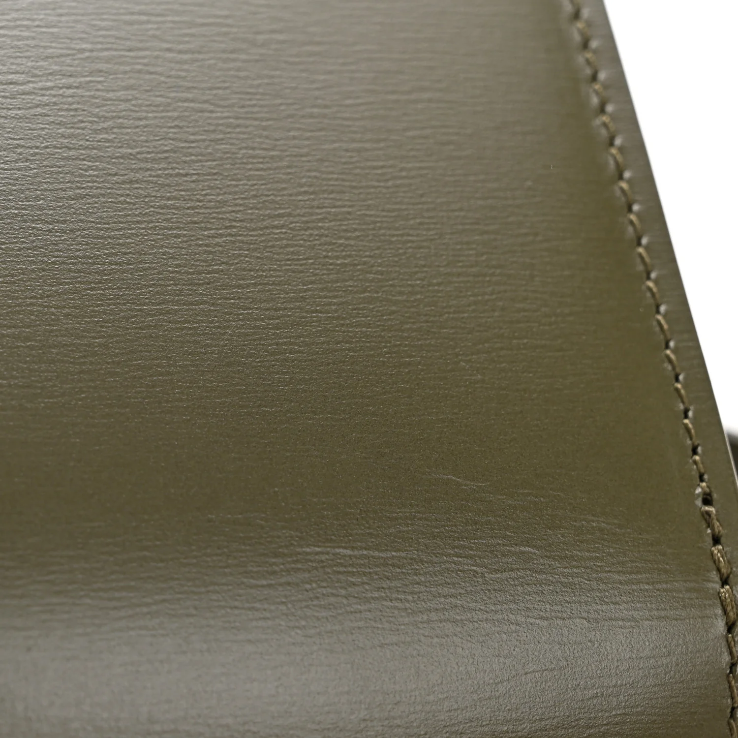 Box Calfskin Teen Classic Box Flap Bag Dark Olive - Image 14