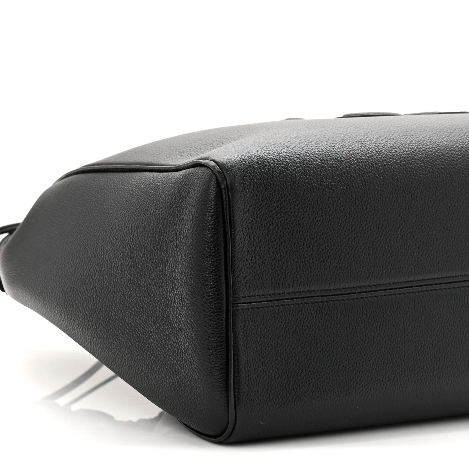 Calfskin Cuir Triomphe Cabas Drawstring Black - Image 9