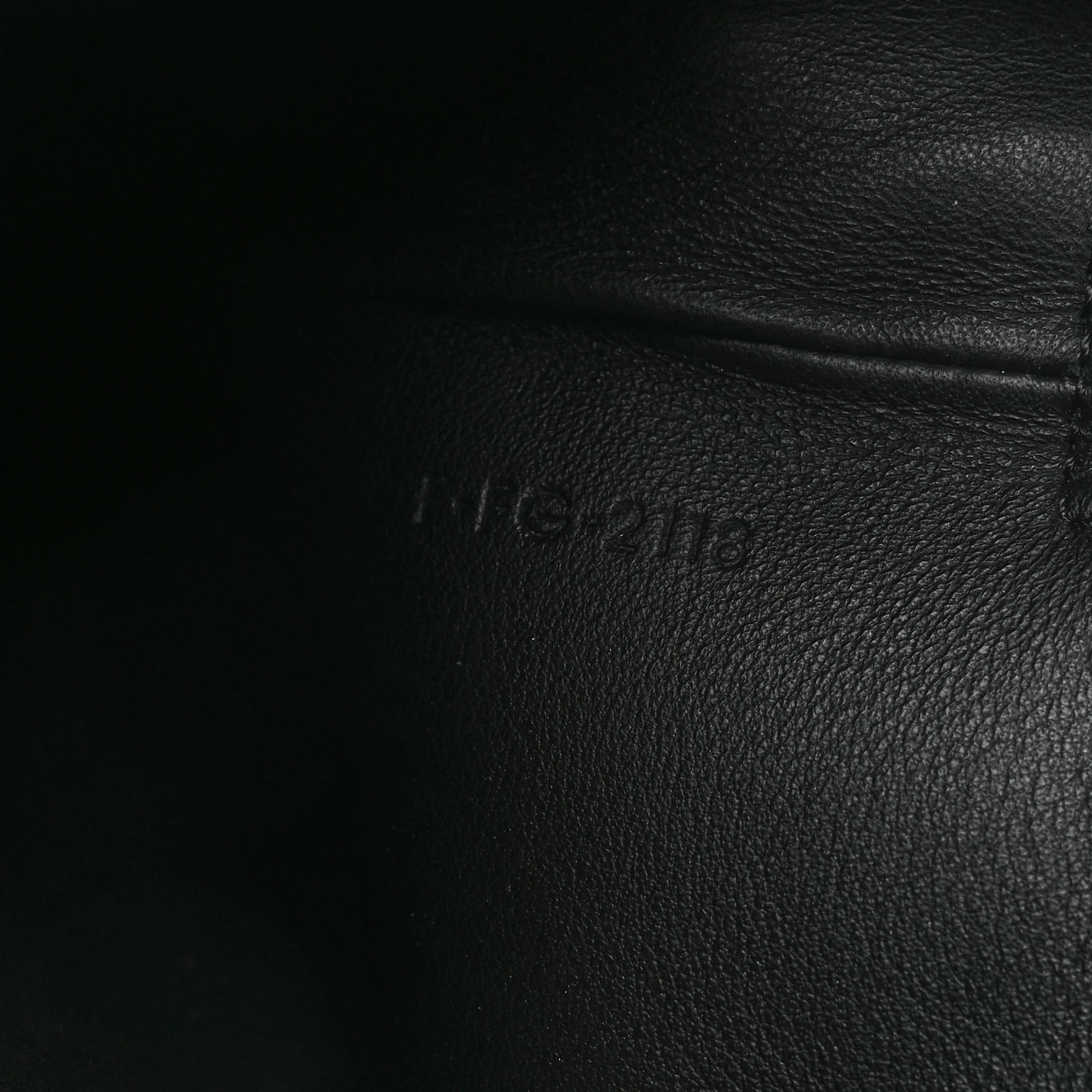 Calfskin Large Made In Clutch Pouch Black - Image 13