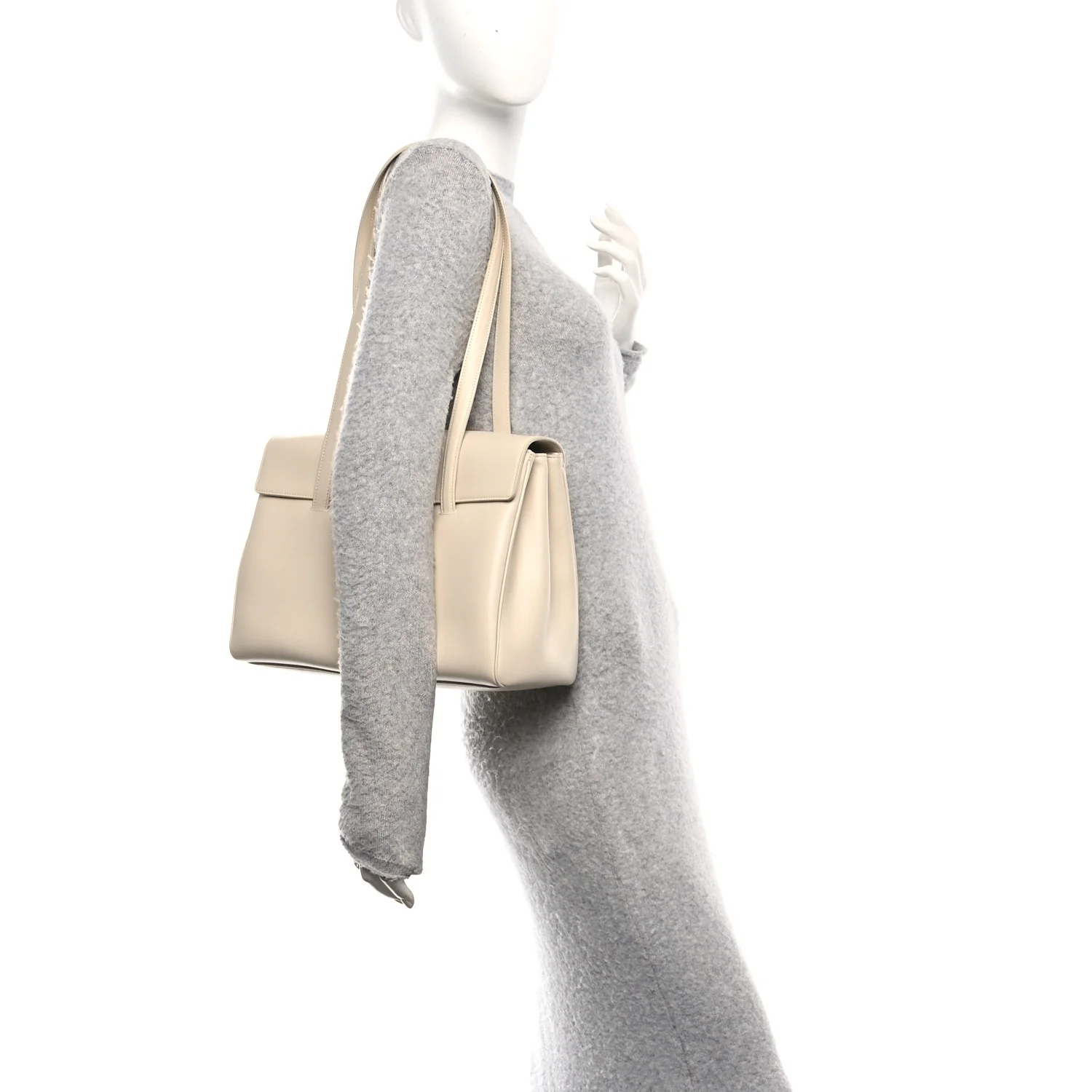 Calfskin Medium Soft 16 Bag Light Grey - Image 2