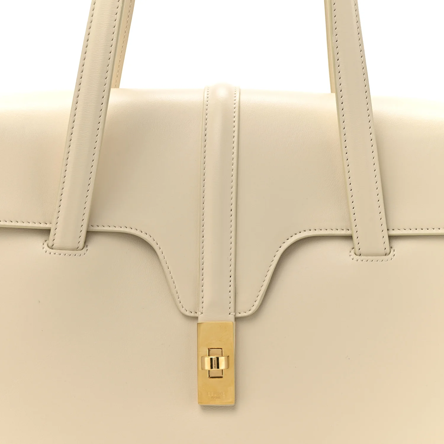 Calfskin Medium Soft 16 Bag Light Grey - Image 8