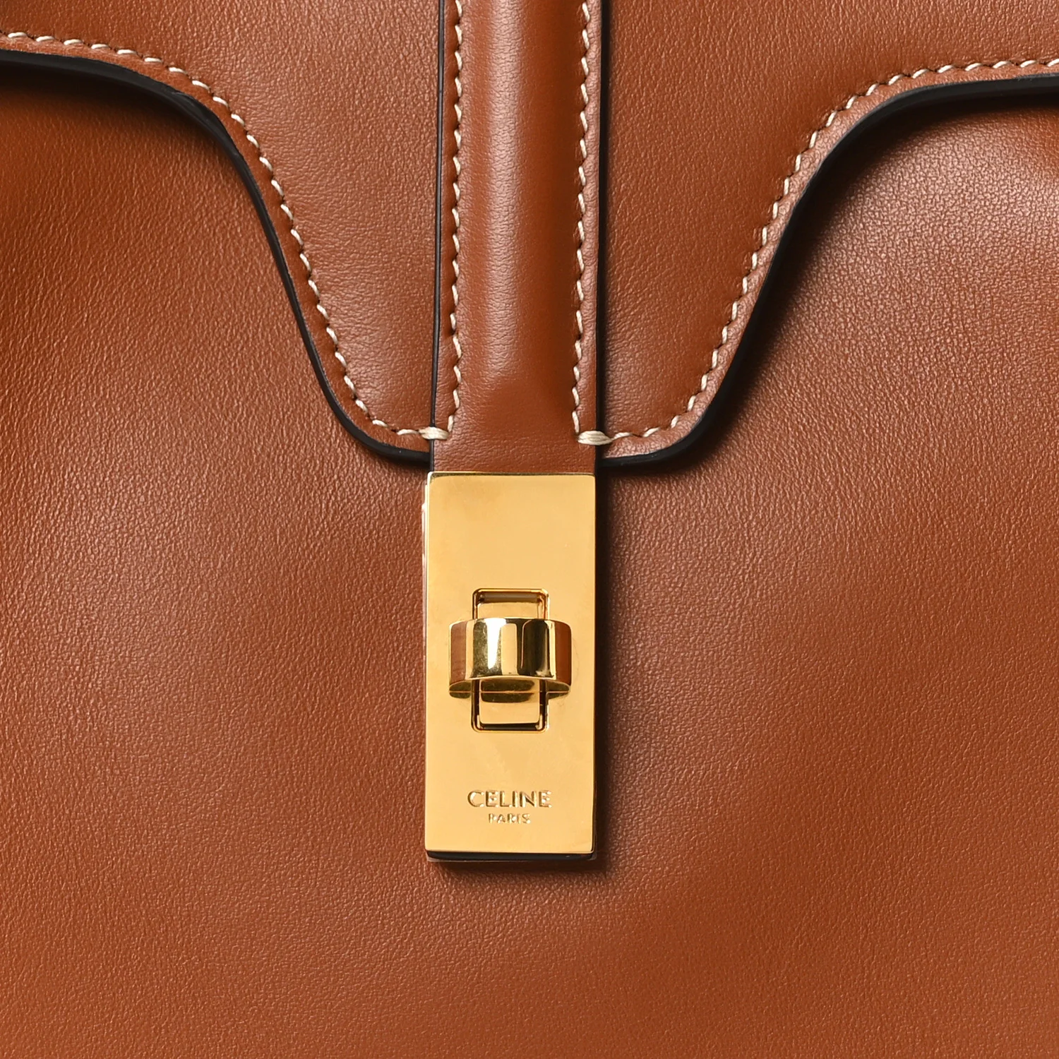 Calfskin Medium Soft 16 Bag Tan - Image 7
