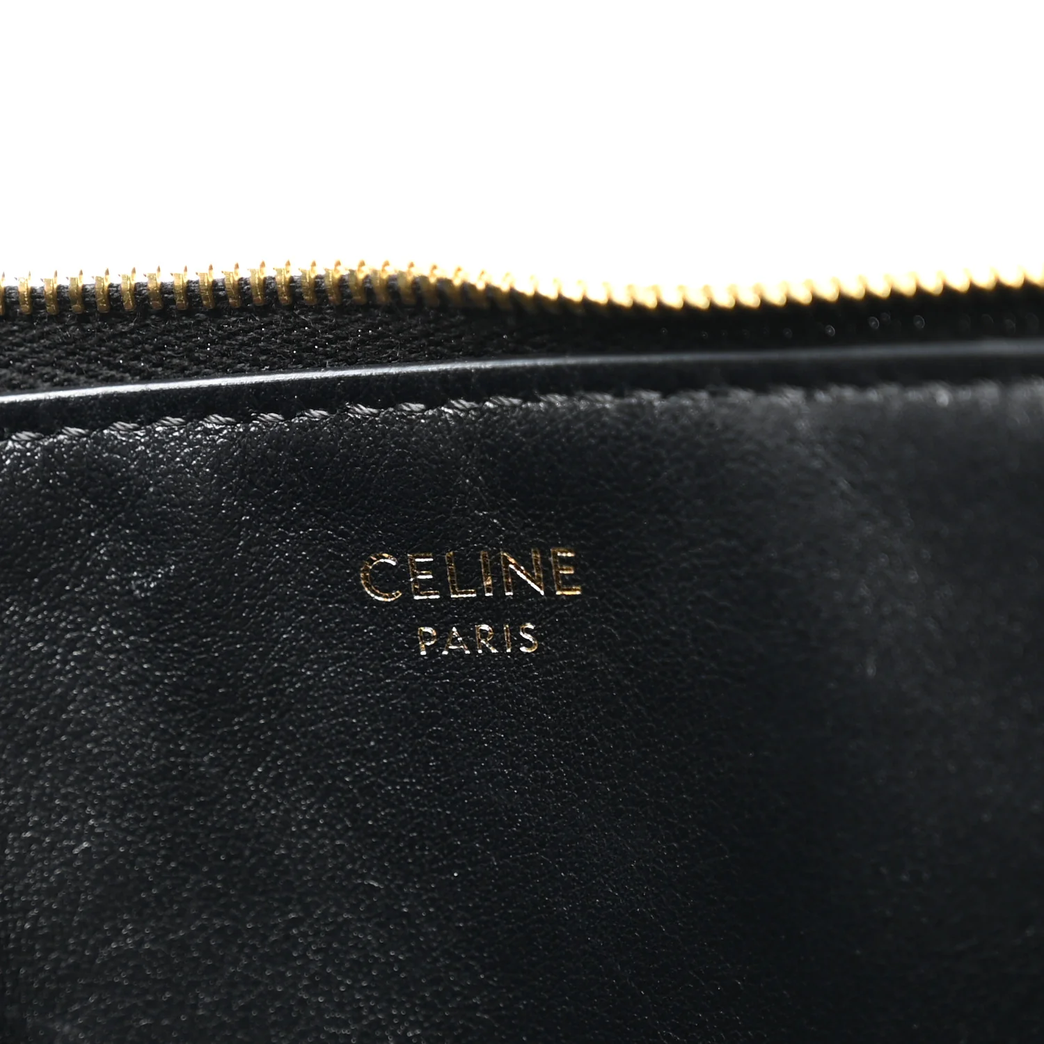 Calfskin Quilted C Charm Pouch Black - Image 6