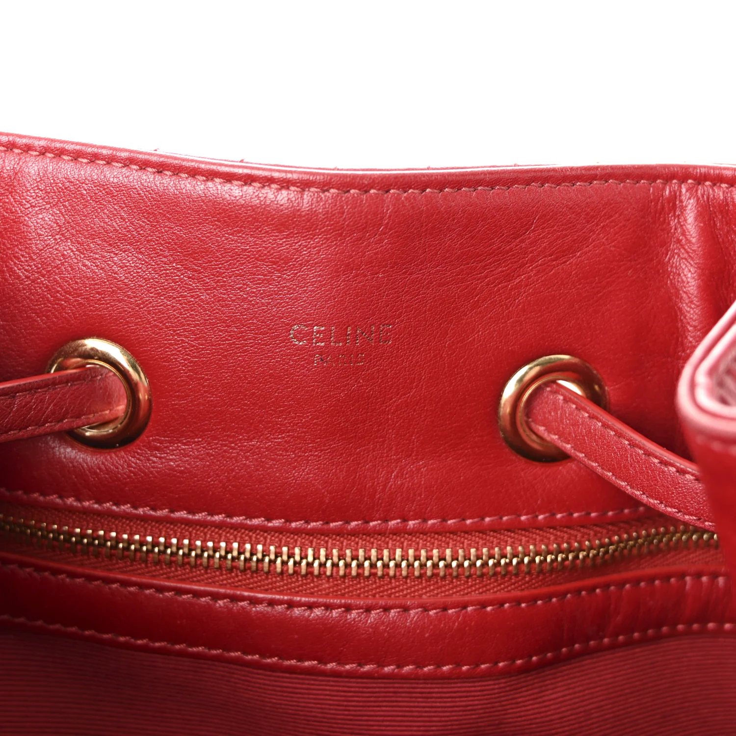 Calfskin Quilted Small C Backpack Red - Image 6