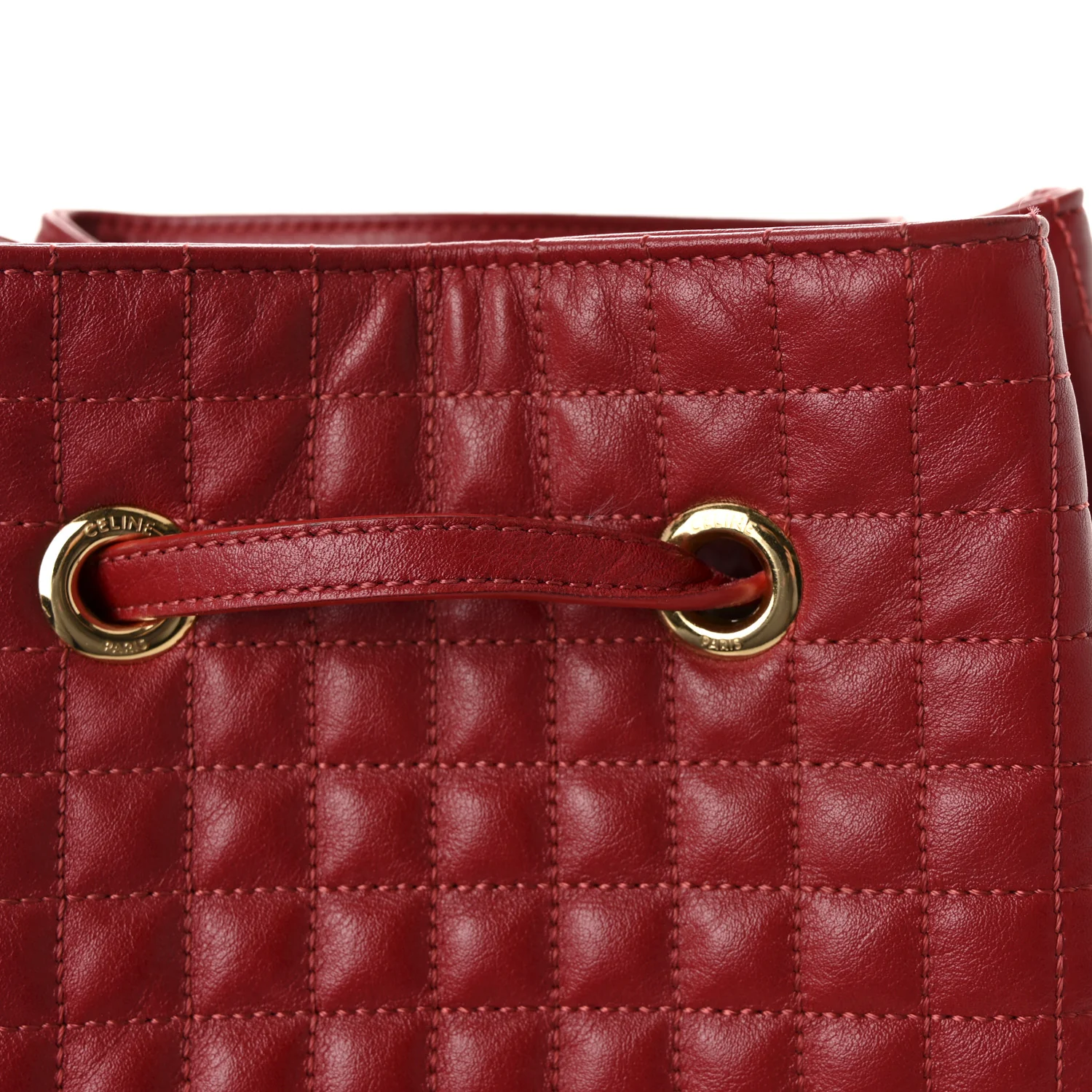 Calfskin Quilted Small C Backpack Red - Image 7