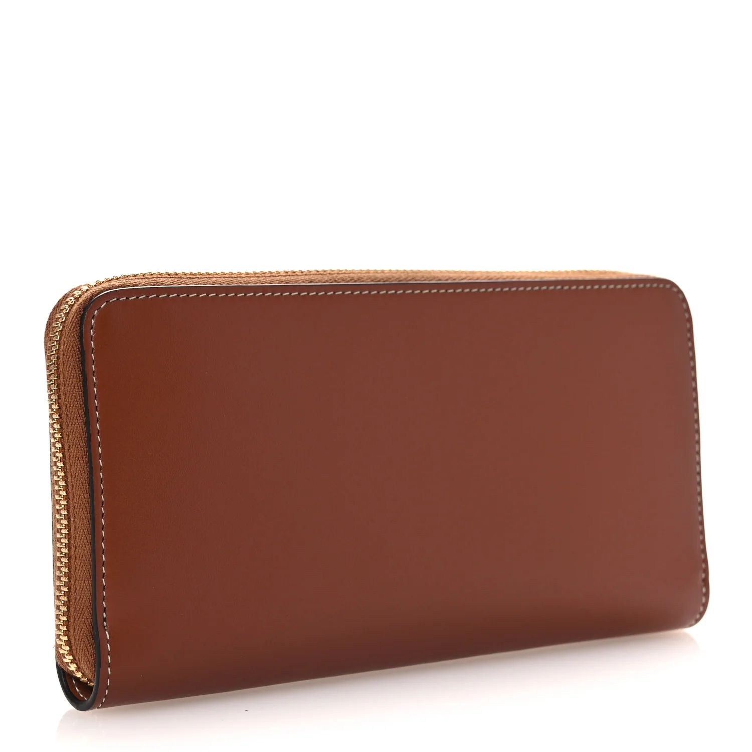 Calfskin Triomphe Large Zipped Wallet Tan - Image 3