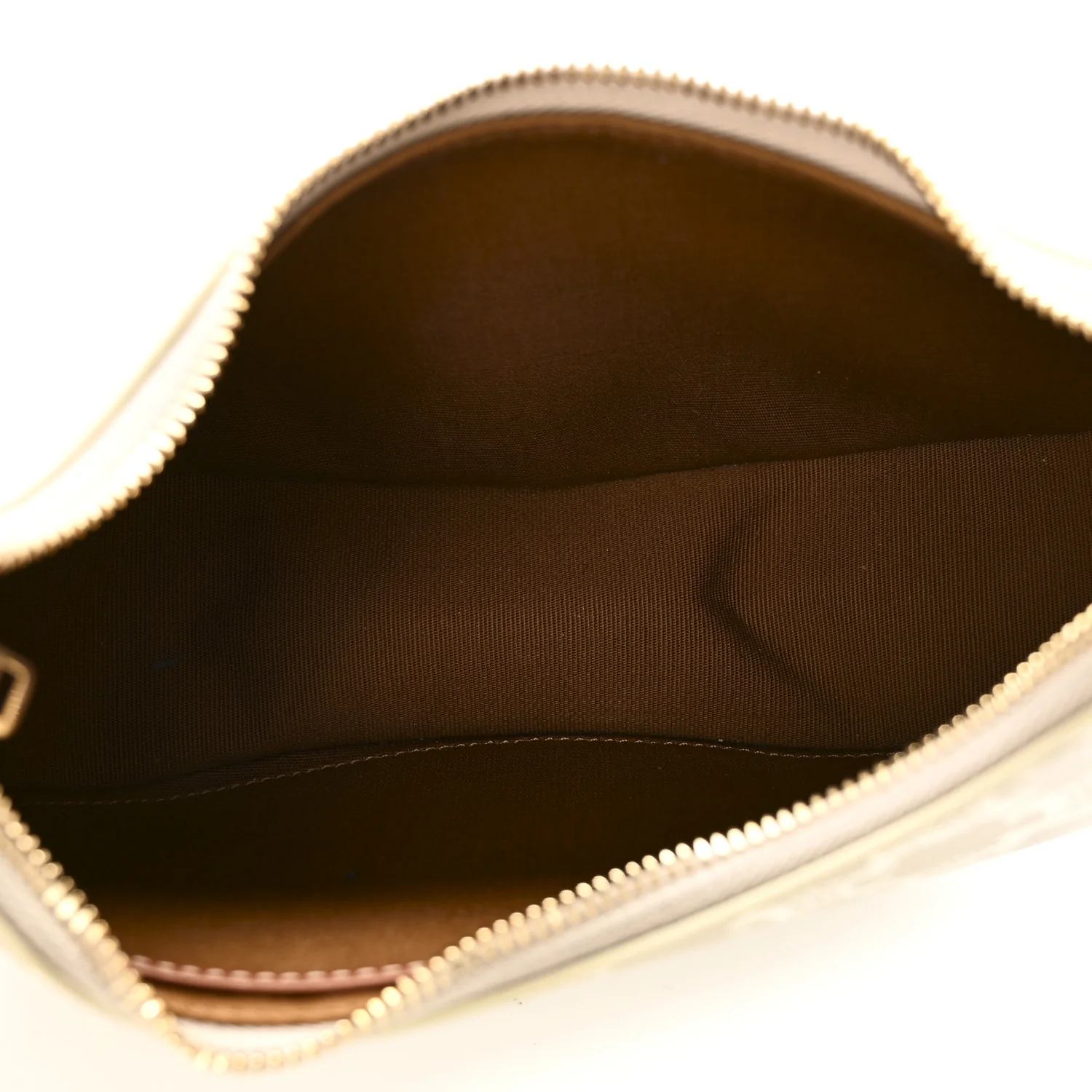 Canvas Calfskin Ava Triomphe Shoulder Bag Grege - Image 5