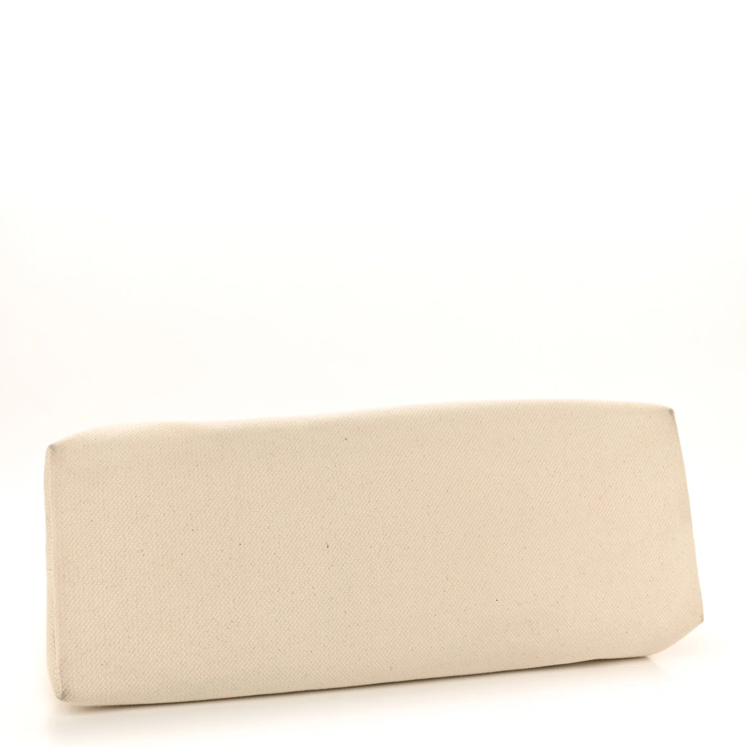 Canvas Calfskin Horizontal Cabas Natural Tan - Image 4