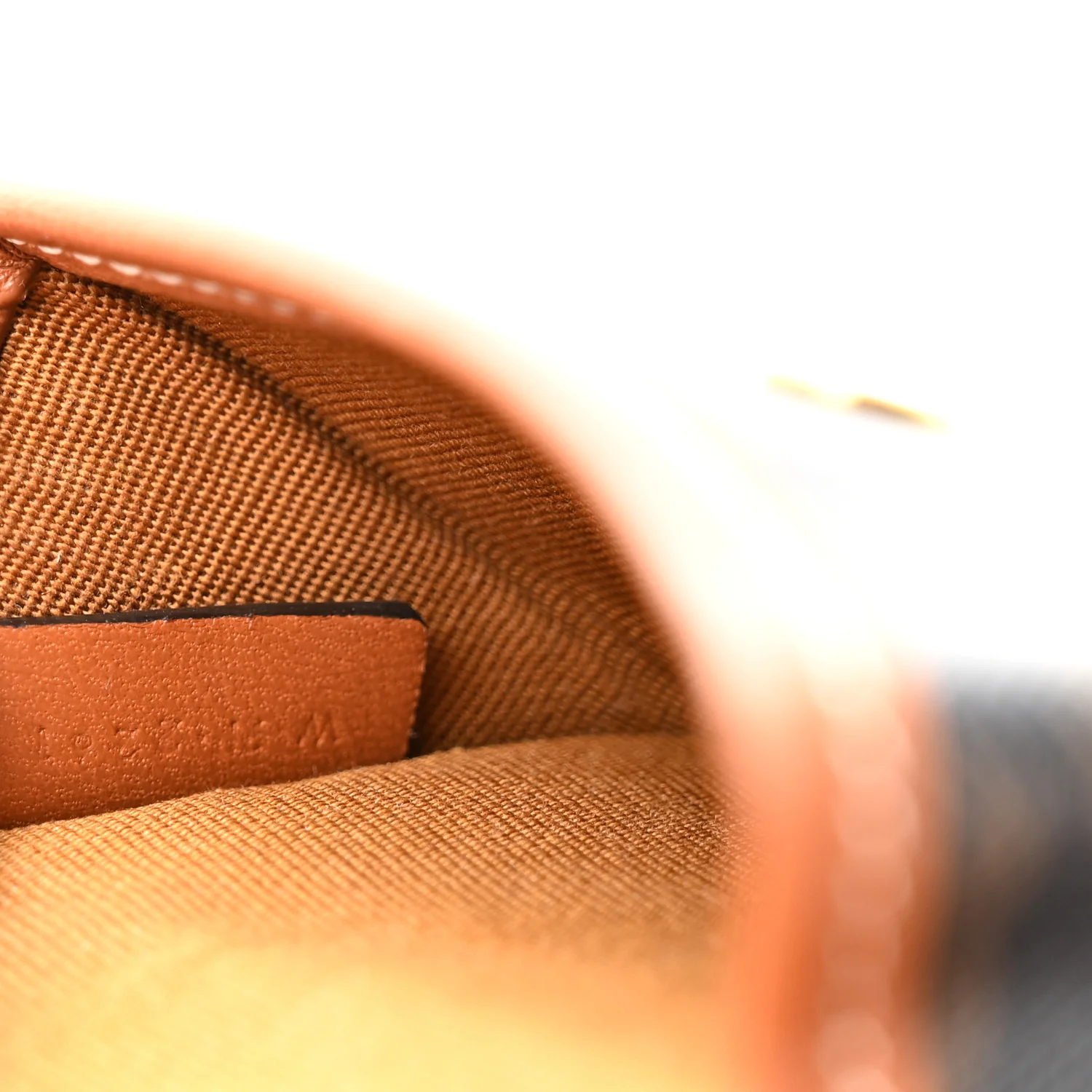 Canvas Calfskin Triomphe Airpod Case Tan - Image 6