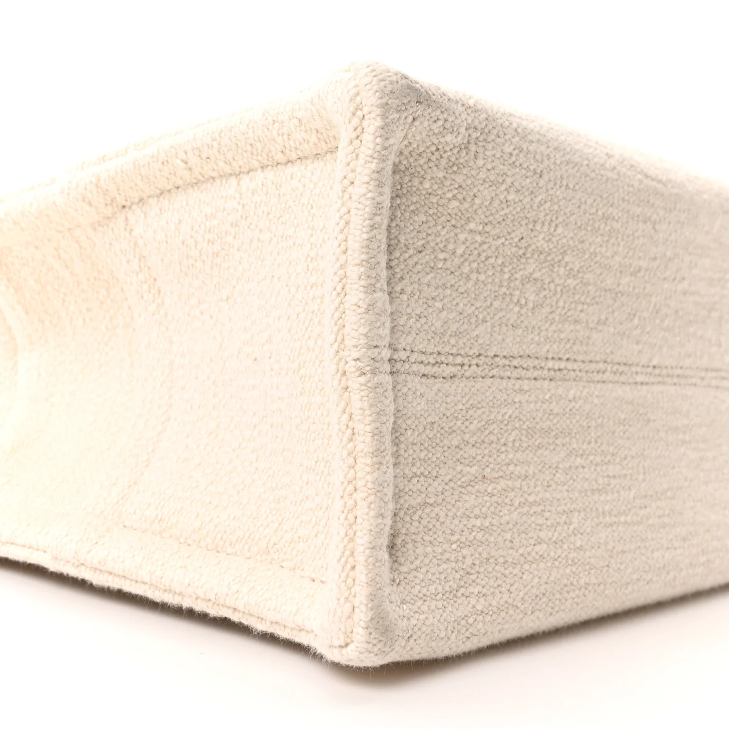 Canvas Small Cabas Thais Ecru Black - Image 8