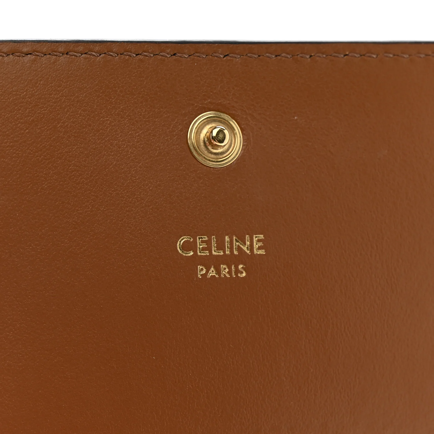 Canvas Triomphe Compact Wallet Tan - Image 6