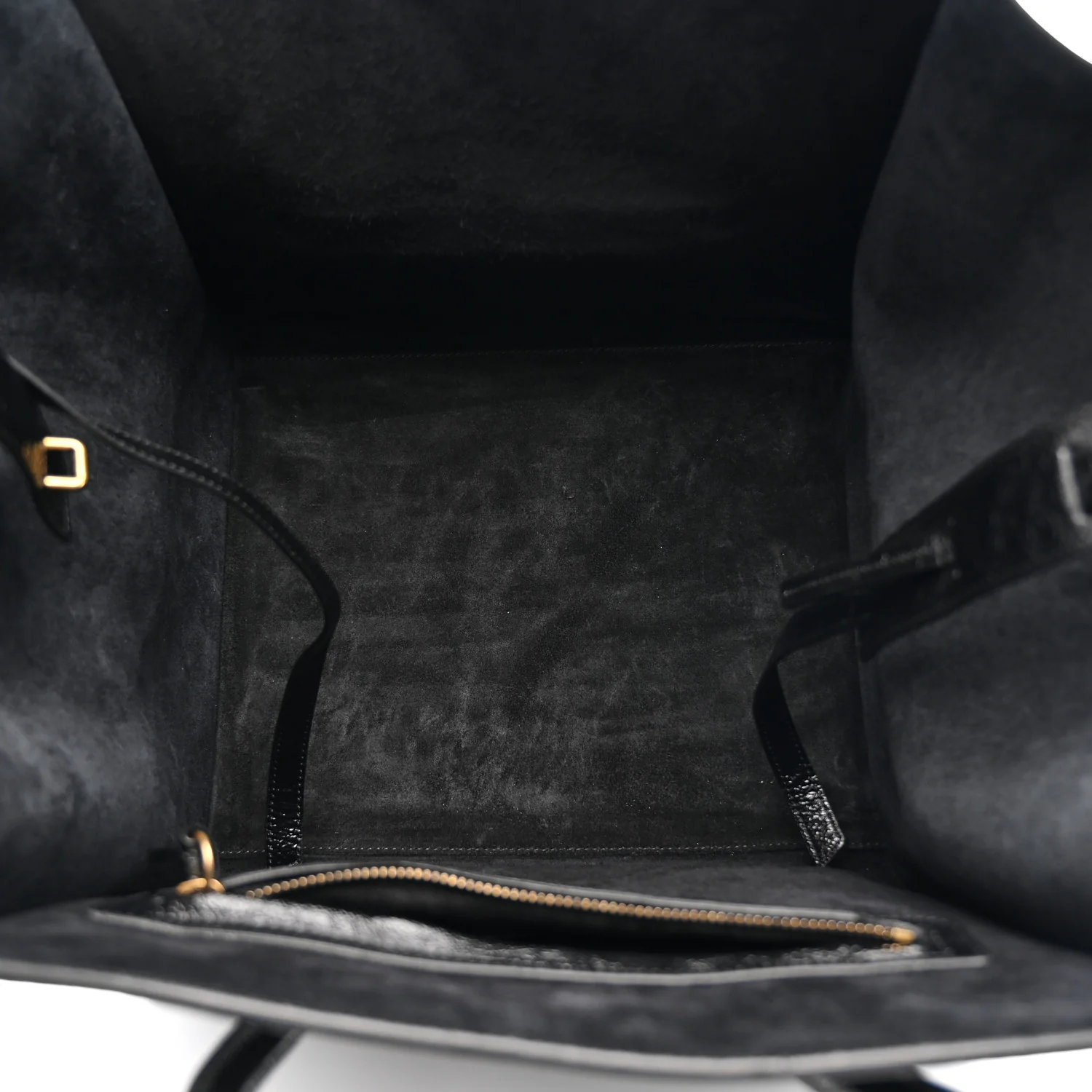 Crinkled Patent Calfskin Medium Phantom Luggage Black - Image 5
