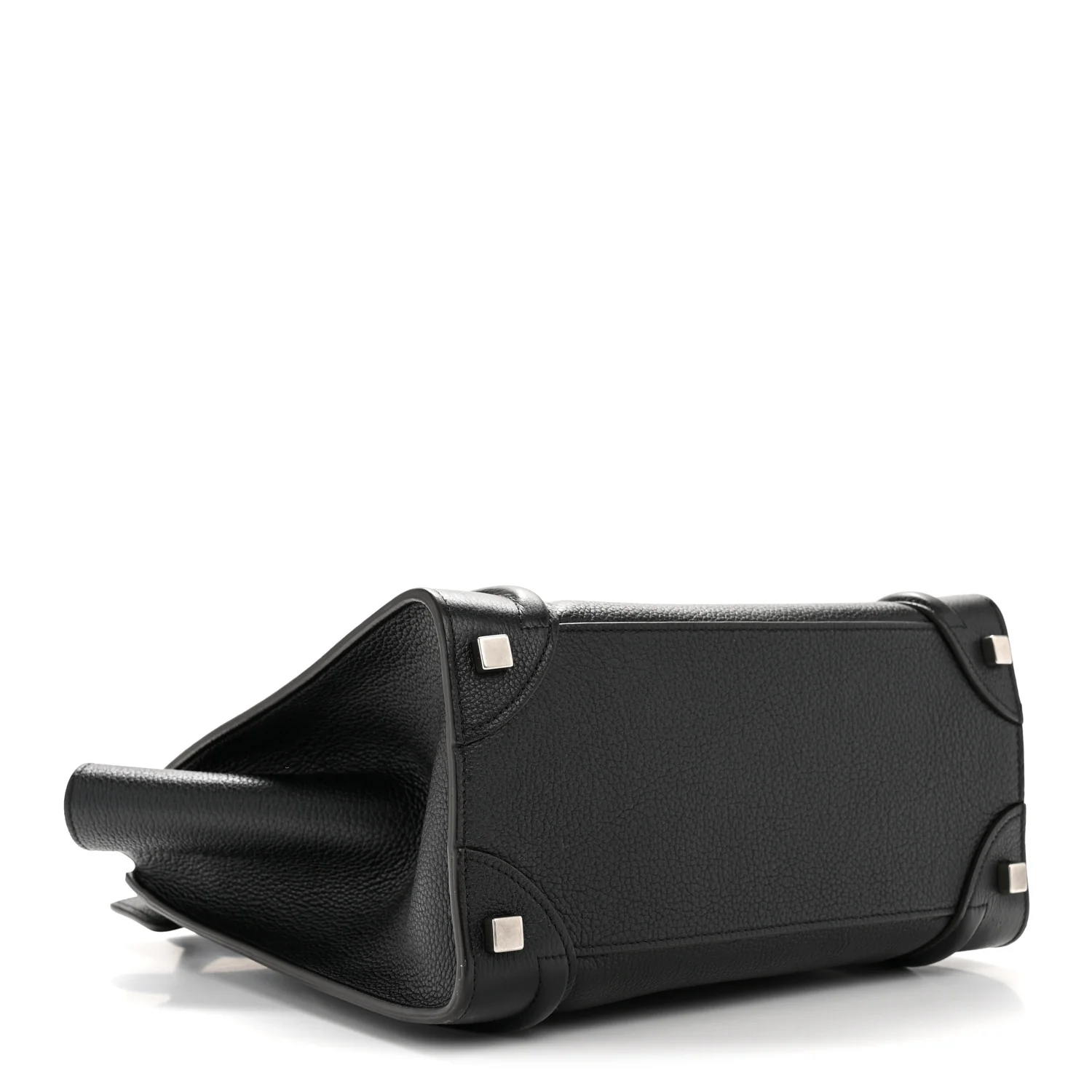 Drummed Calfskin Micro Luggage Black - Image 6