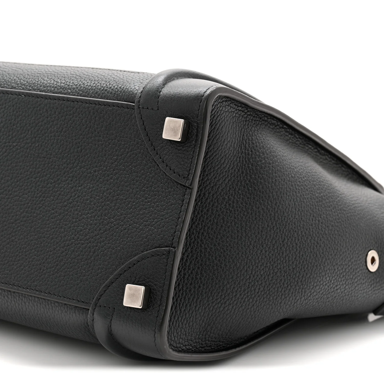 Drummed Calfskin Micro Luggage Black - Image 10
