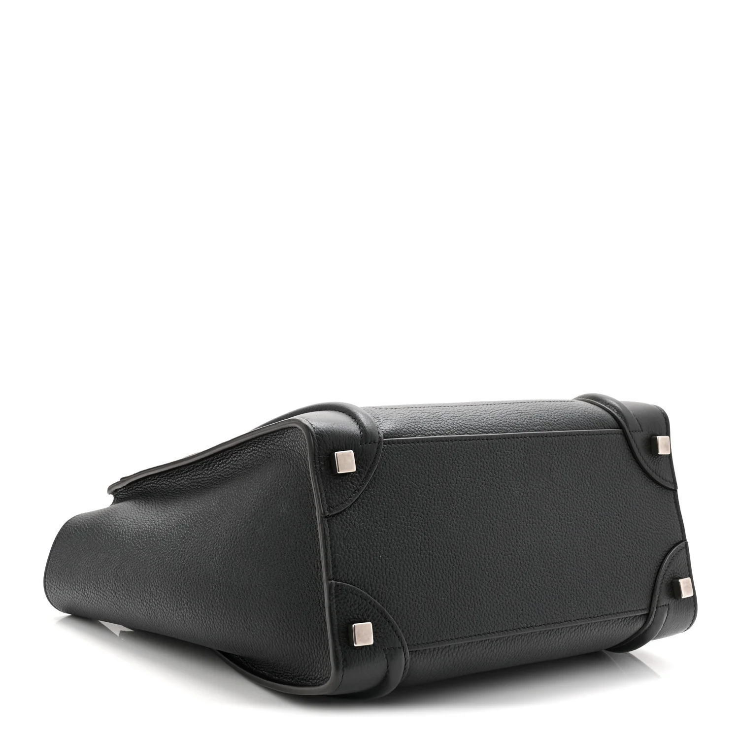 Drummed Calfskin Micro Luggage Black - Image 4