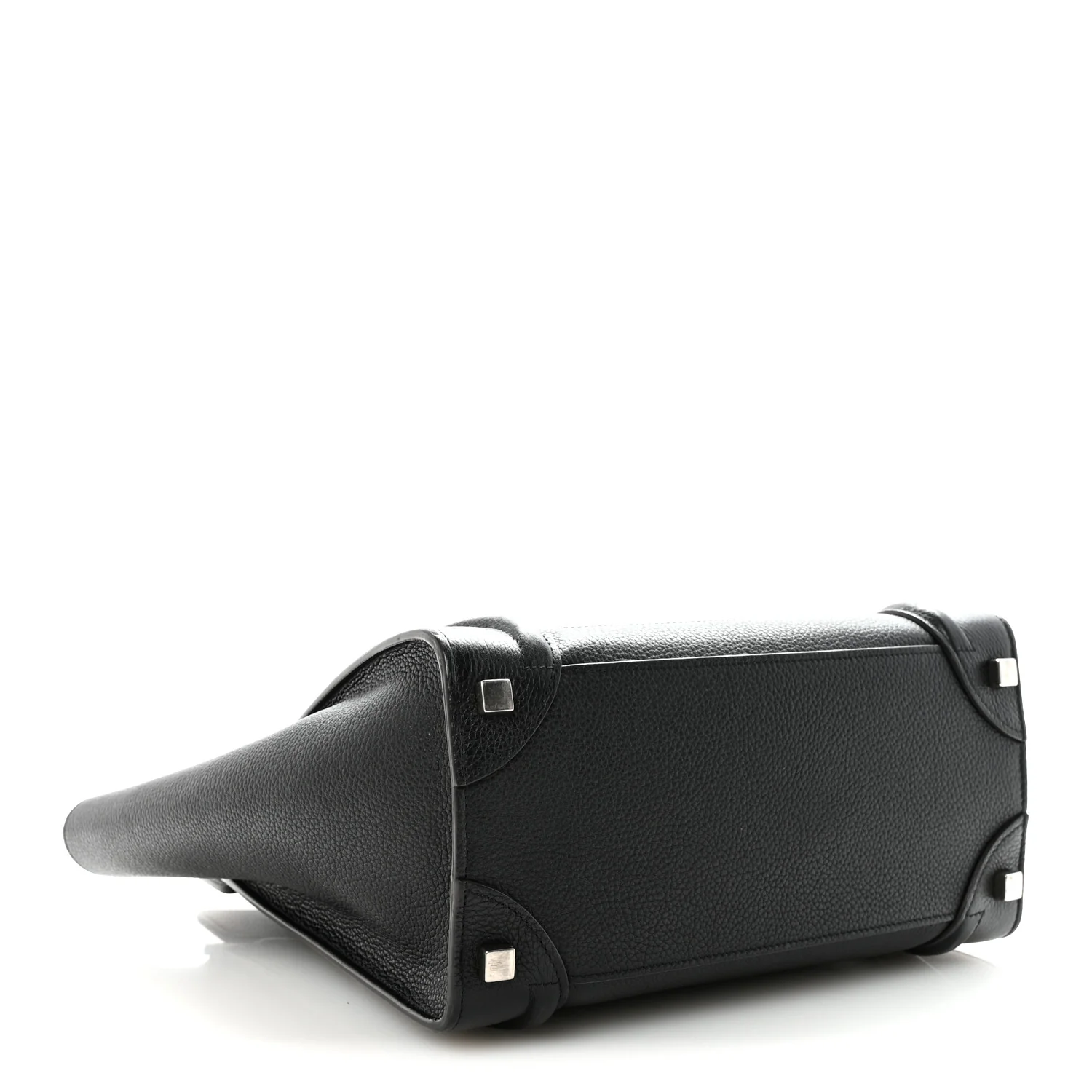 Drummed Calfskin Micro Luggage Black - Image 4