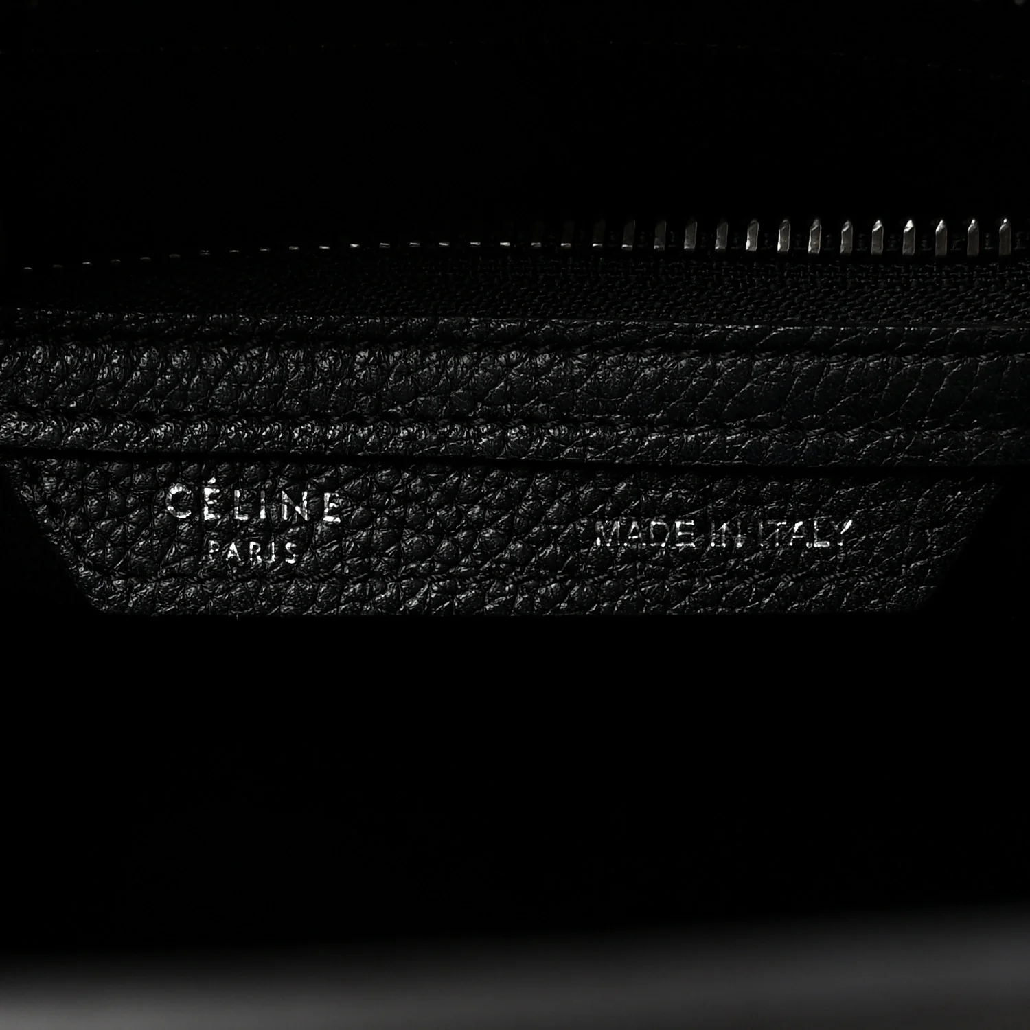 Drummed Calfskin Micro Luggage Black - Image 6