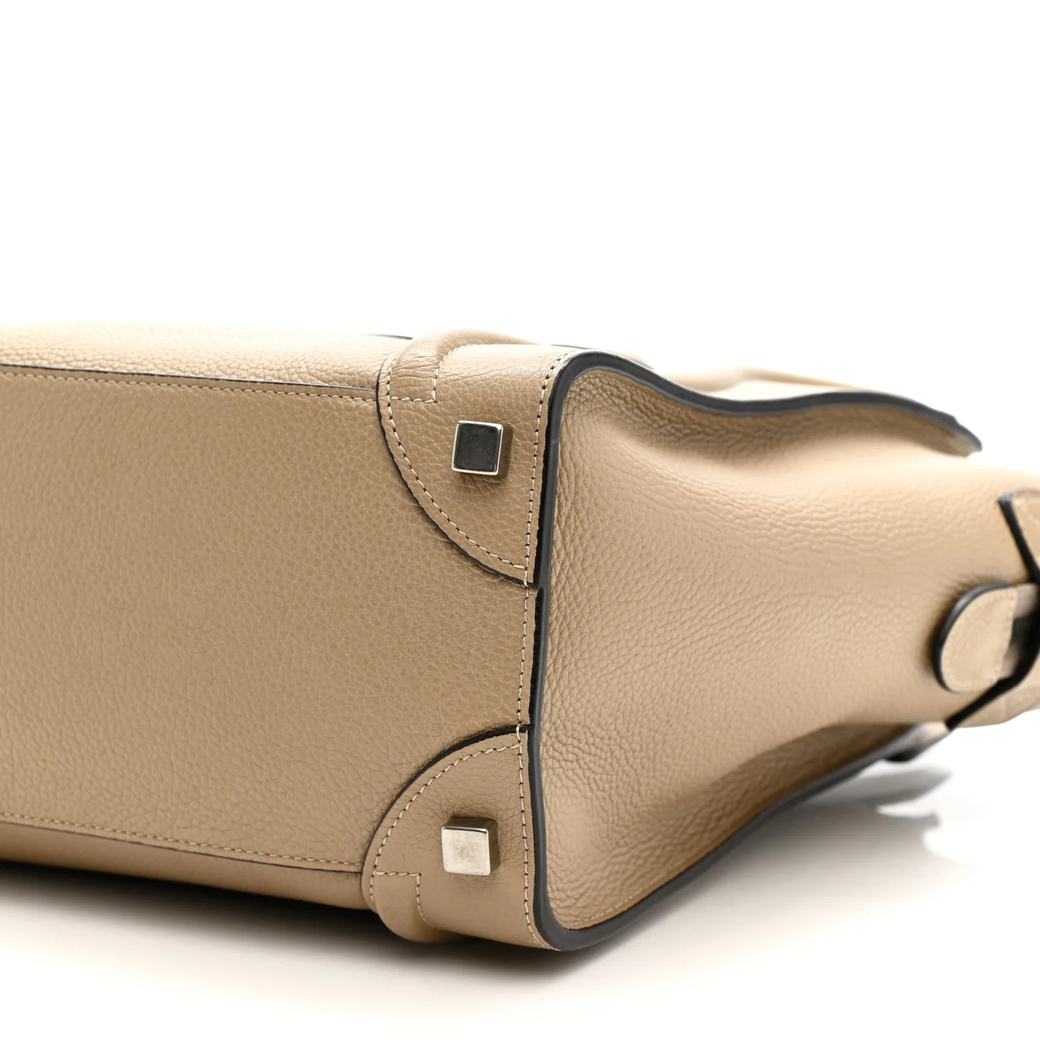 Drummed Calfskin Micro Luggage Dune - Image 10
