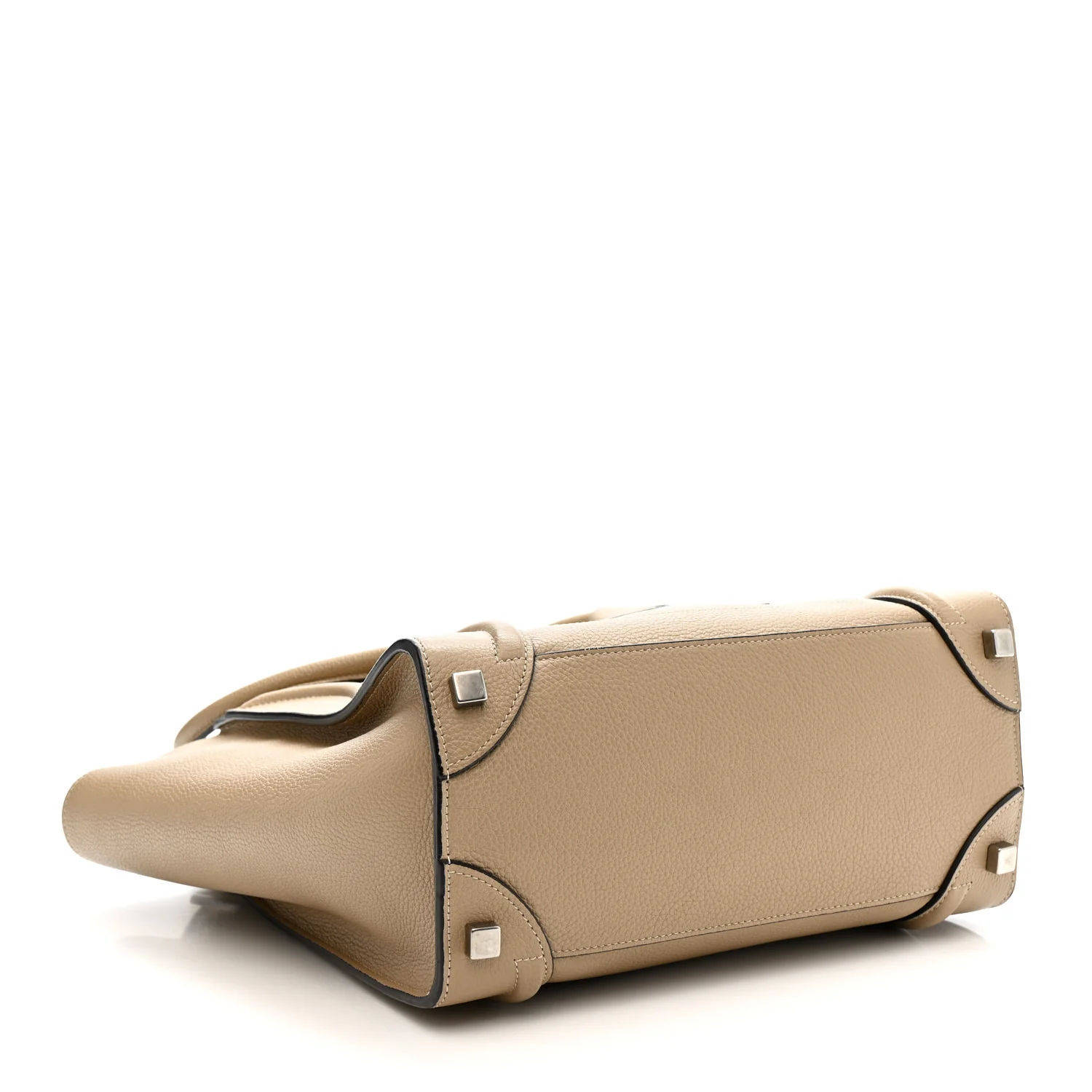 Drummed Calfskin Micro Luggage Dune - Image 4