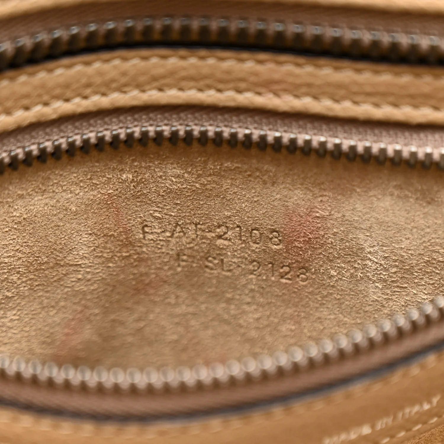 Drummed Calfskin Micro Luggage Dune - Image 7