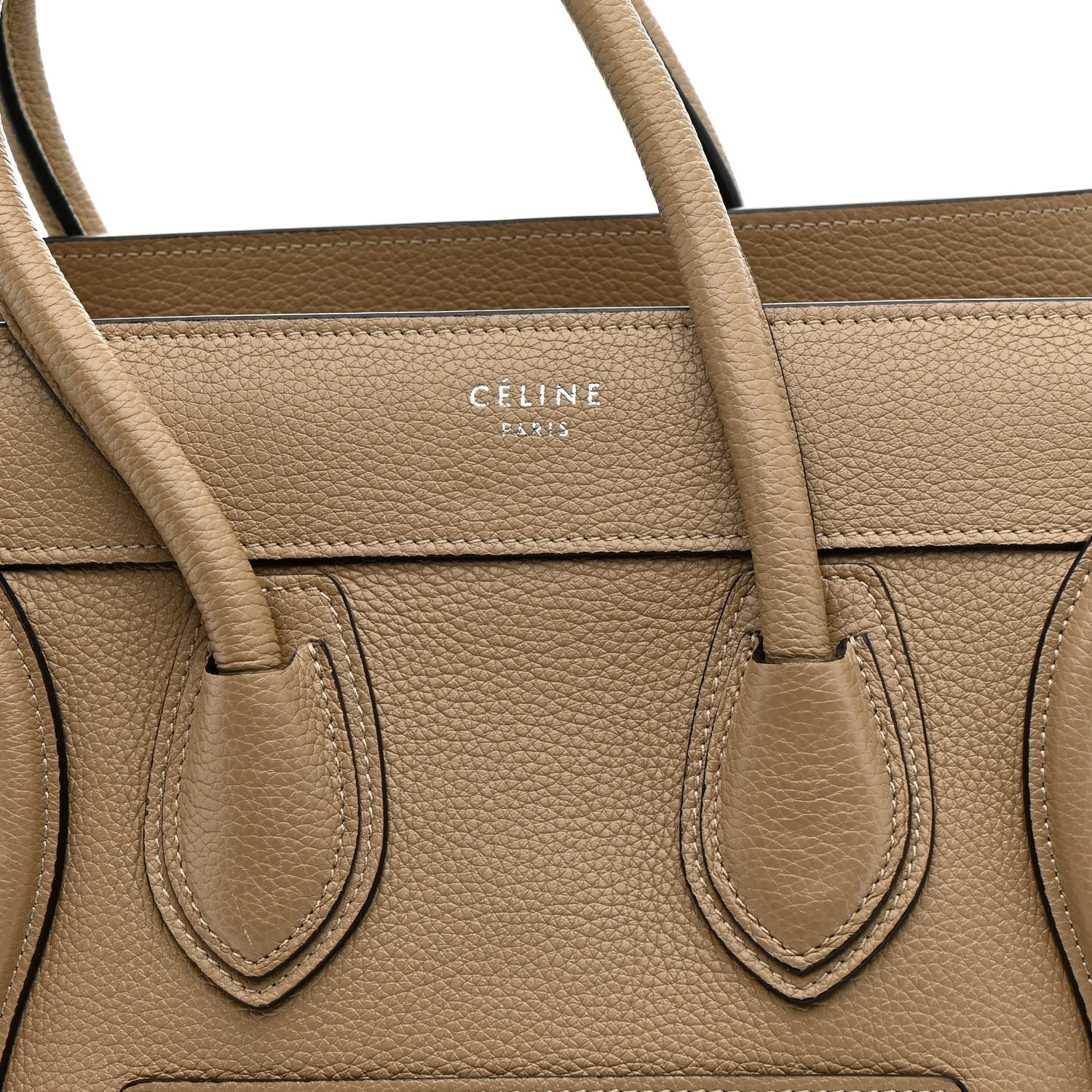 Drummed Calfskin Micro Luggage Dune - Image 8