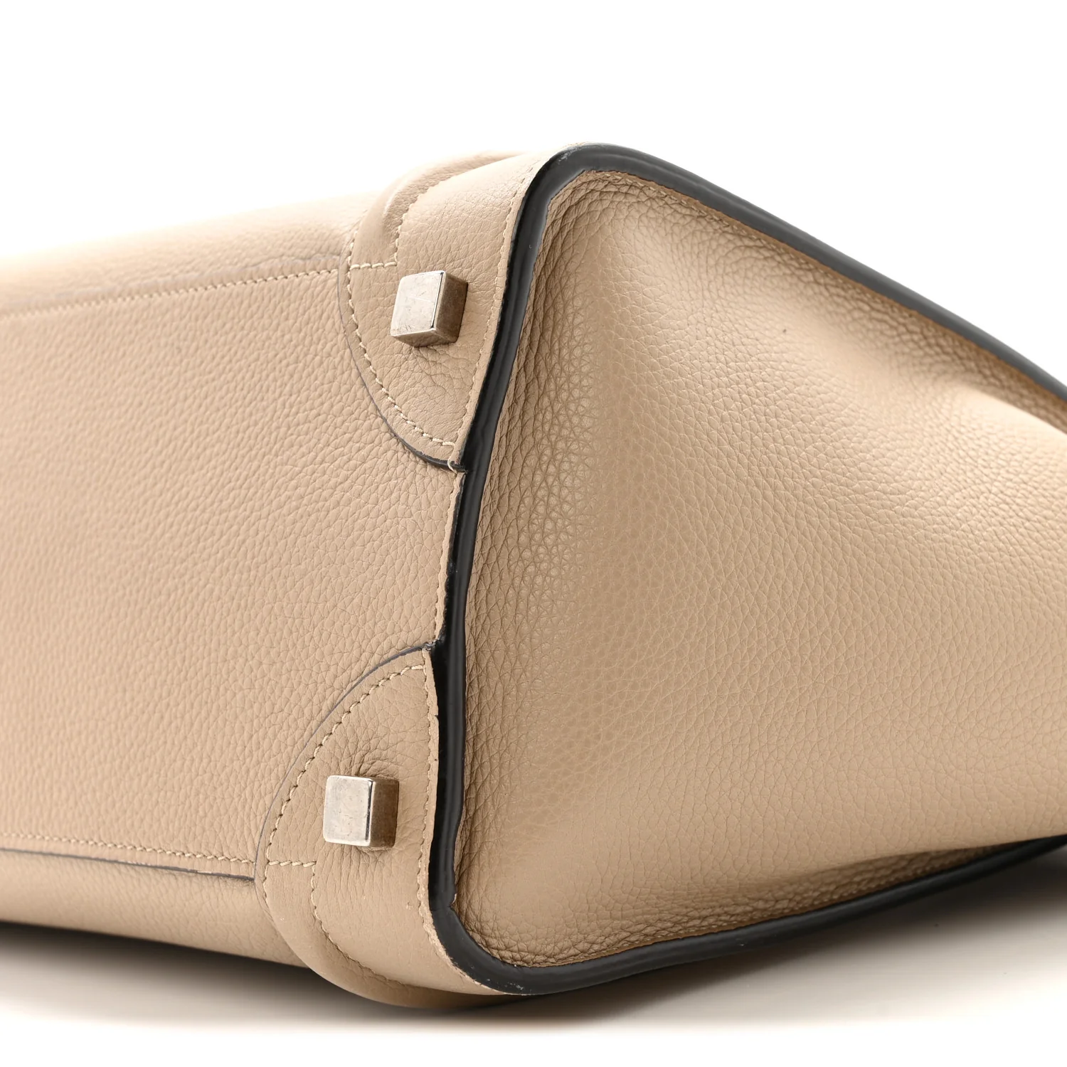 Drummed Calfskin Micro Luggage Dune - Image 11