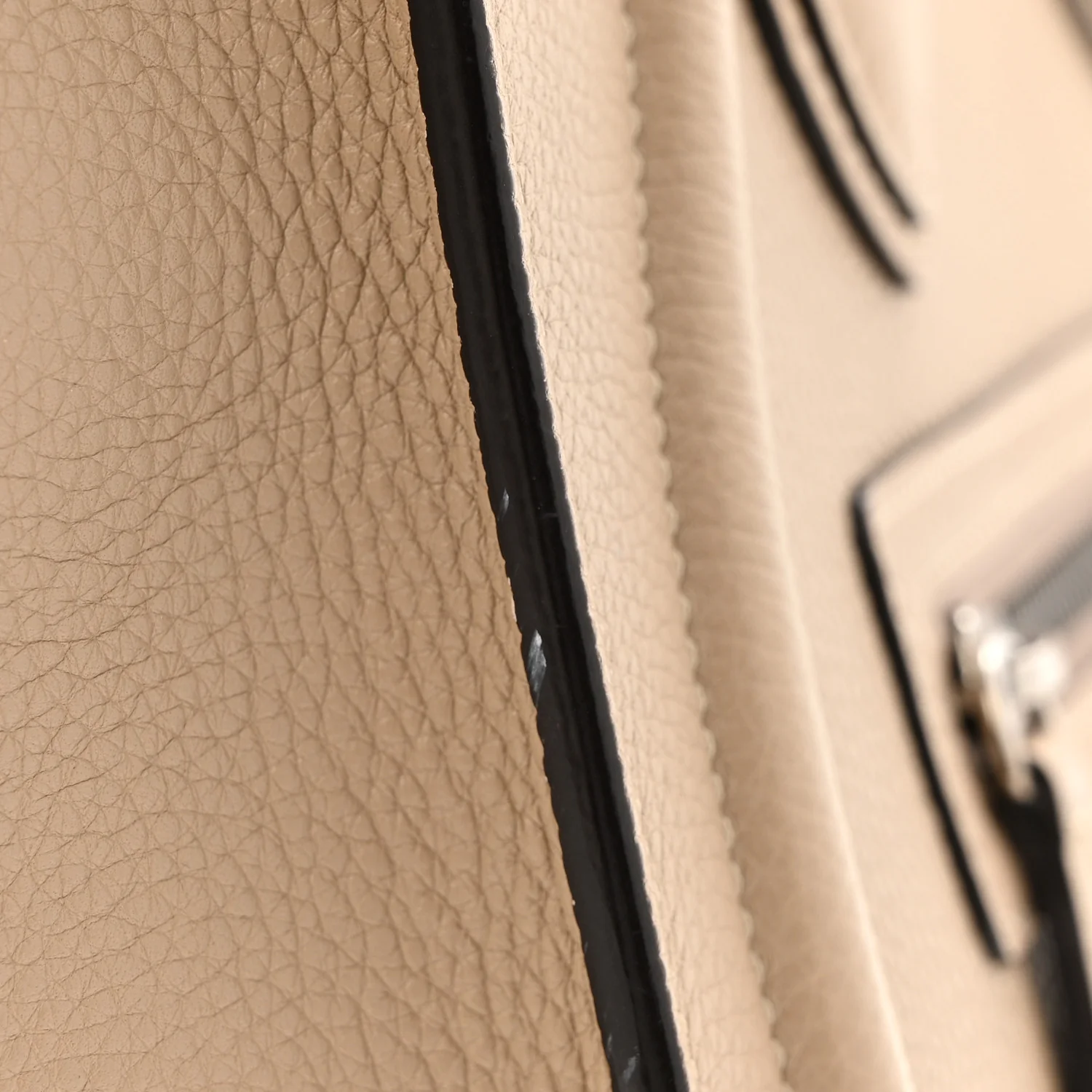 Drummed Calfskin Micro Luggage Dune - Image 12