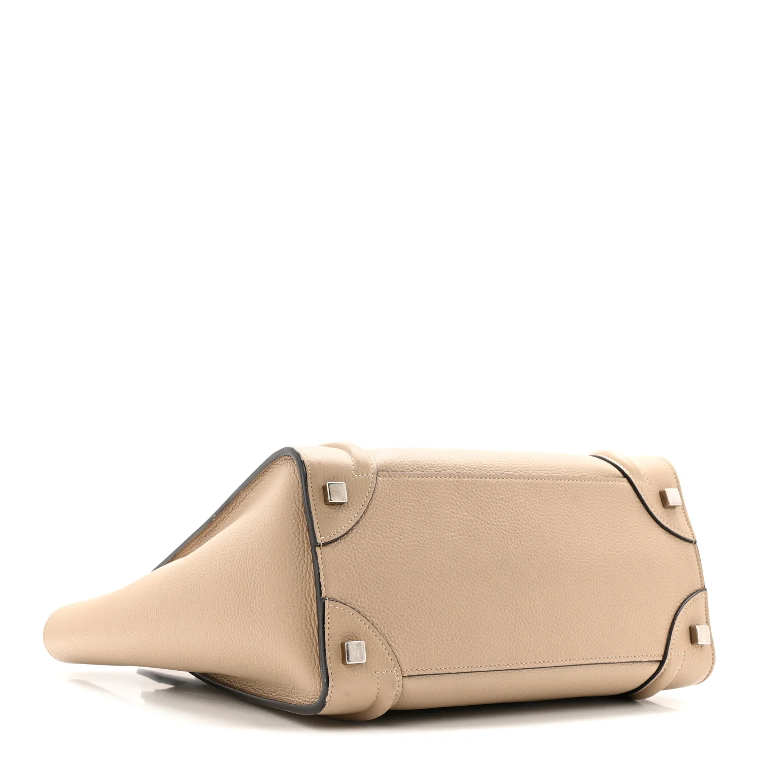Drummed Calfskin Micro Luggage Dune - Image 4