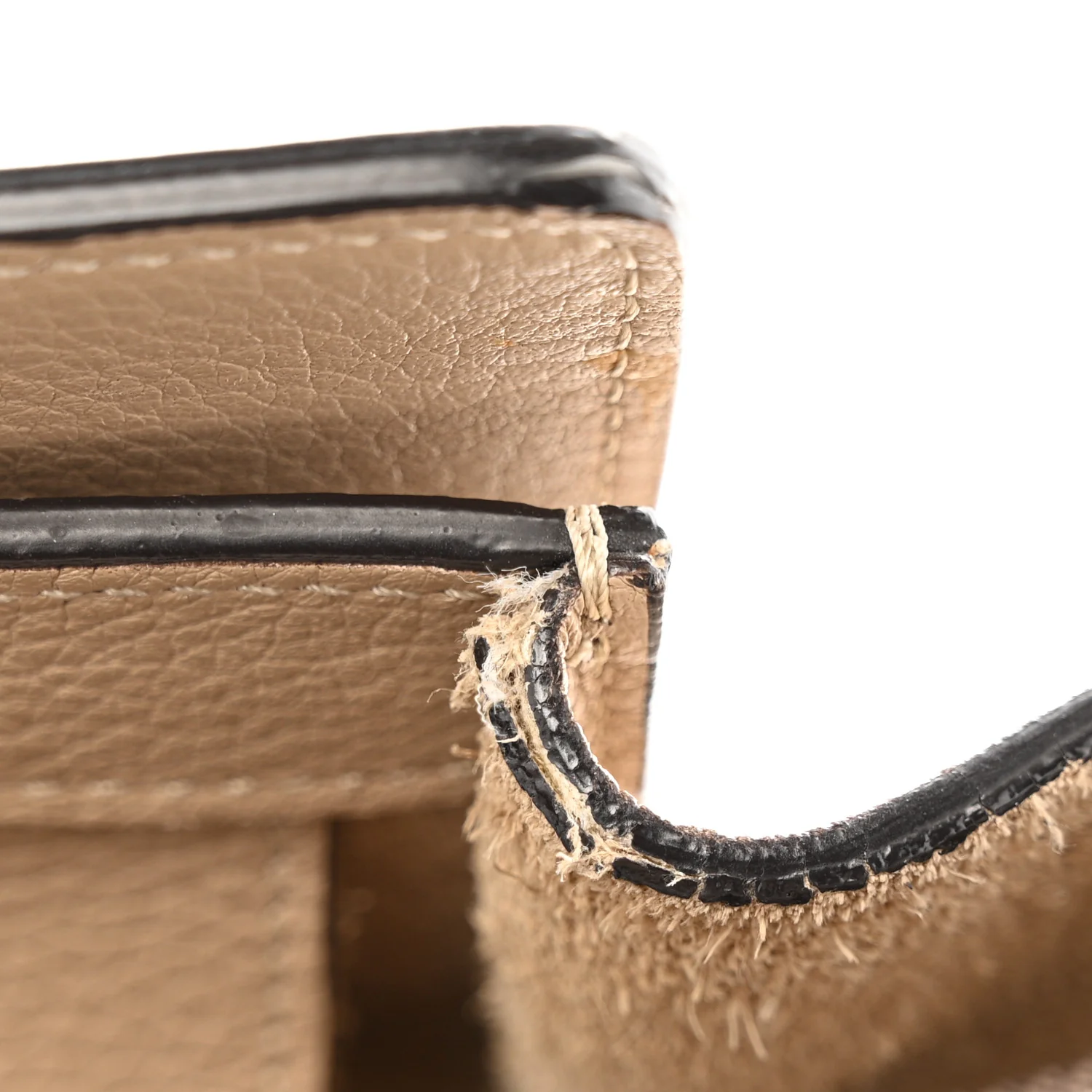 Drummed Calfskin Micro Luggage Dune - Image 7
