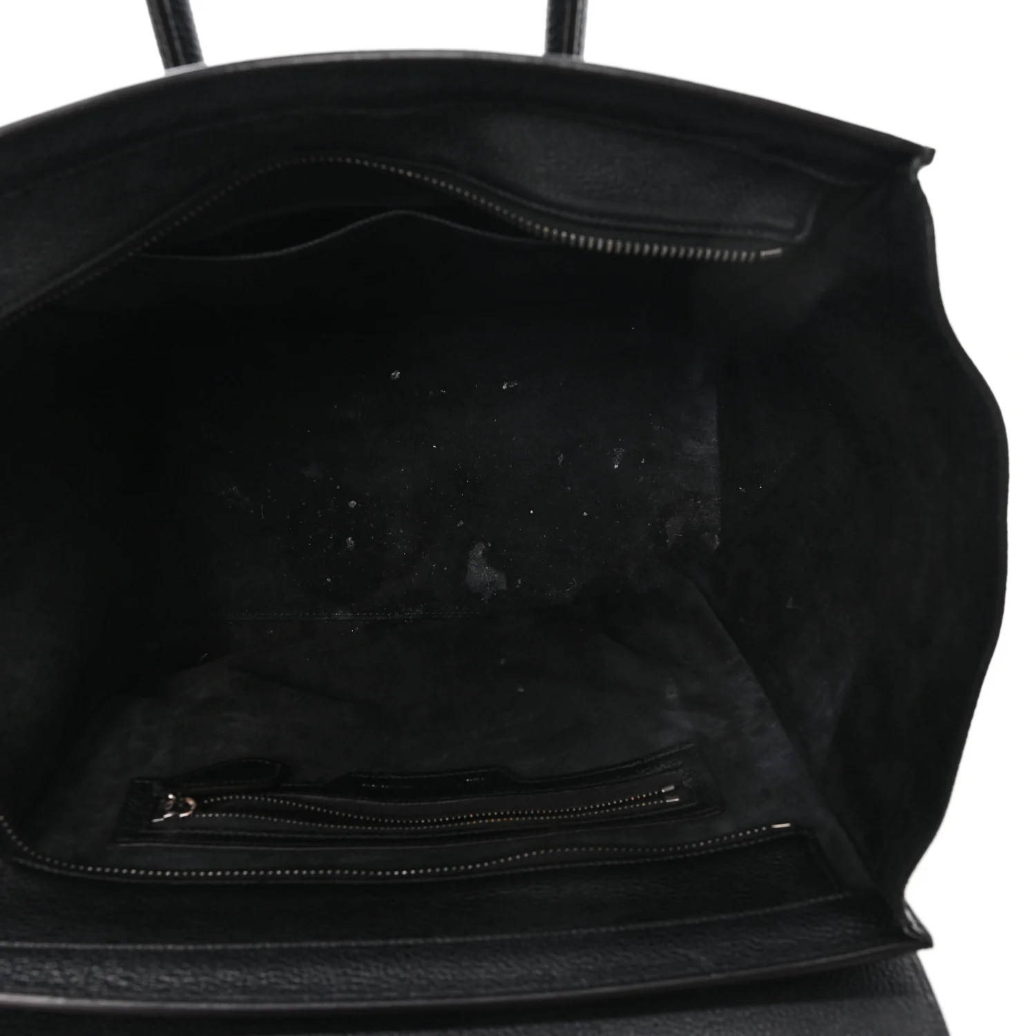 Drummed Calfskin Mini Luggage Black - Image 5