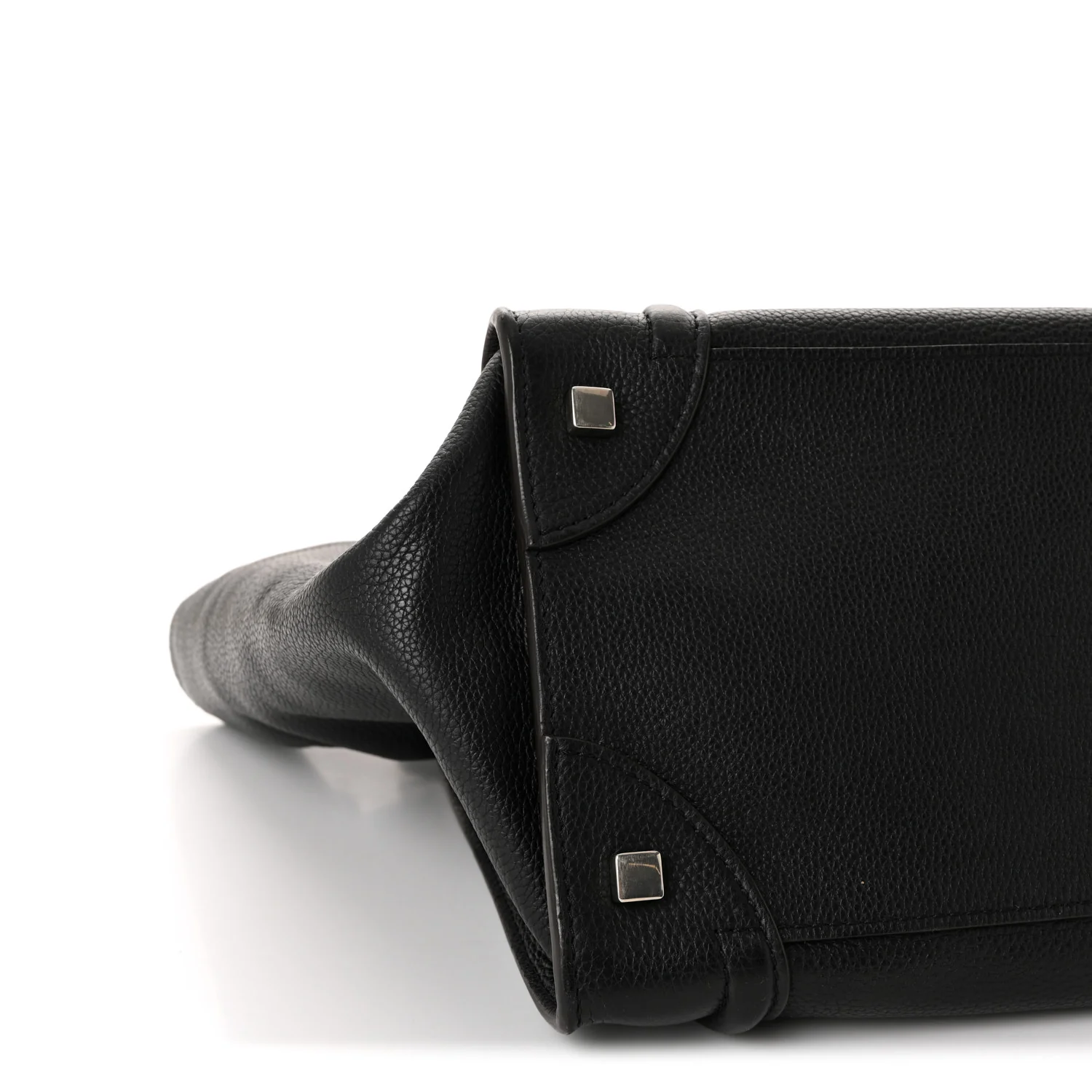 Drummed Calfskin Mini Luggage Black - Image 8