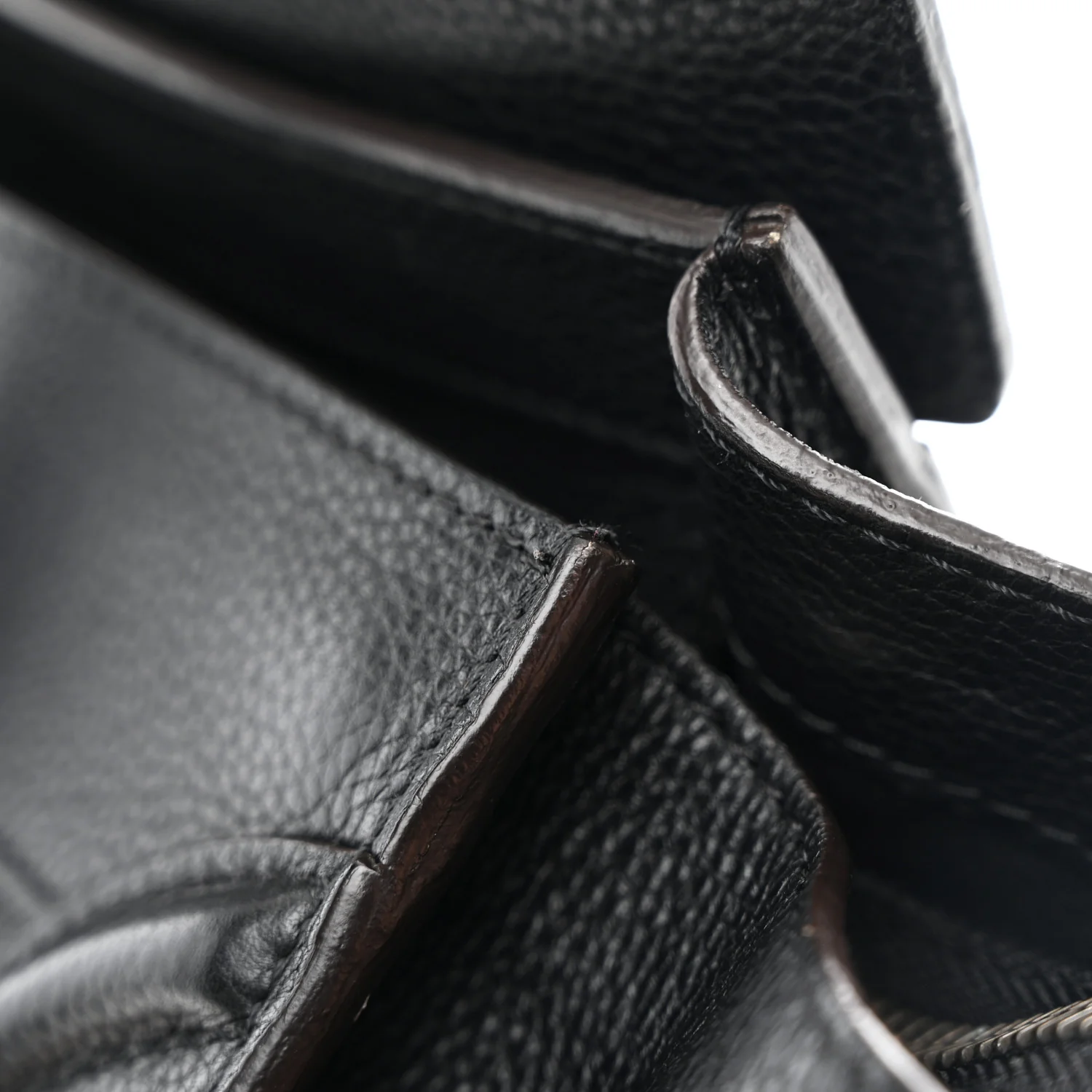 Drummed Calfskin Mini Luggage Black - Image 11