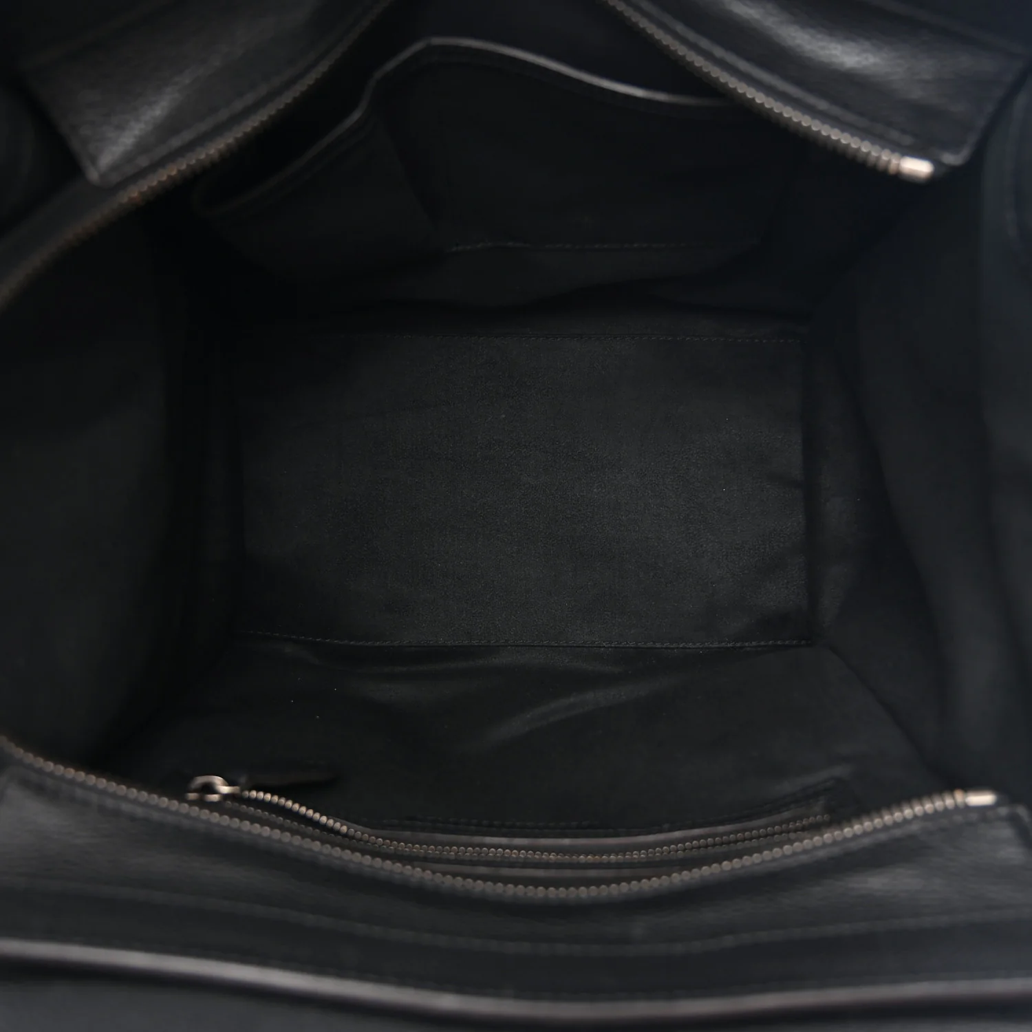 Drummed Calfskin Mini Luggage Black - Image 5