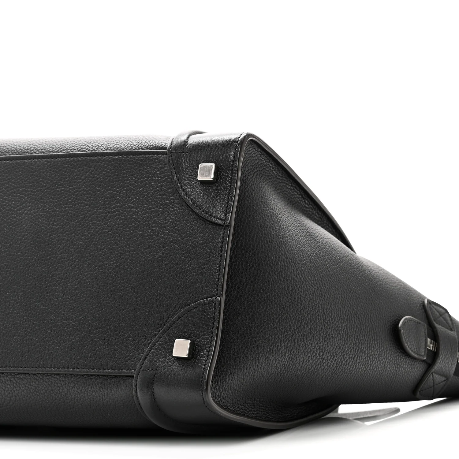 Drummed Calfskin Mini Luggage Black - Image 9