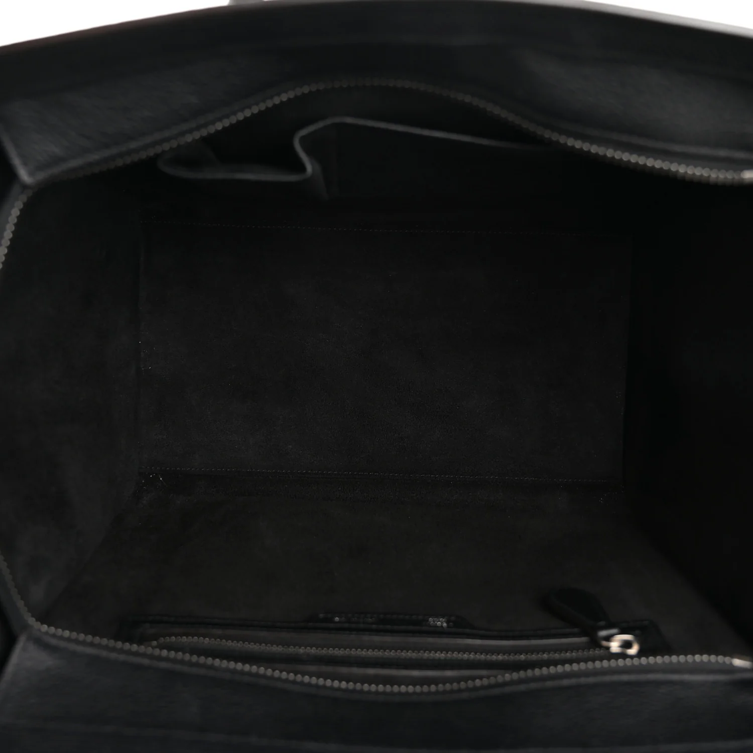 Drummed Calfskin Mini Luggage Black - Image 11