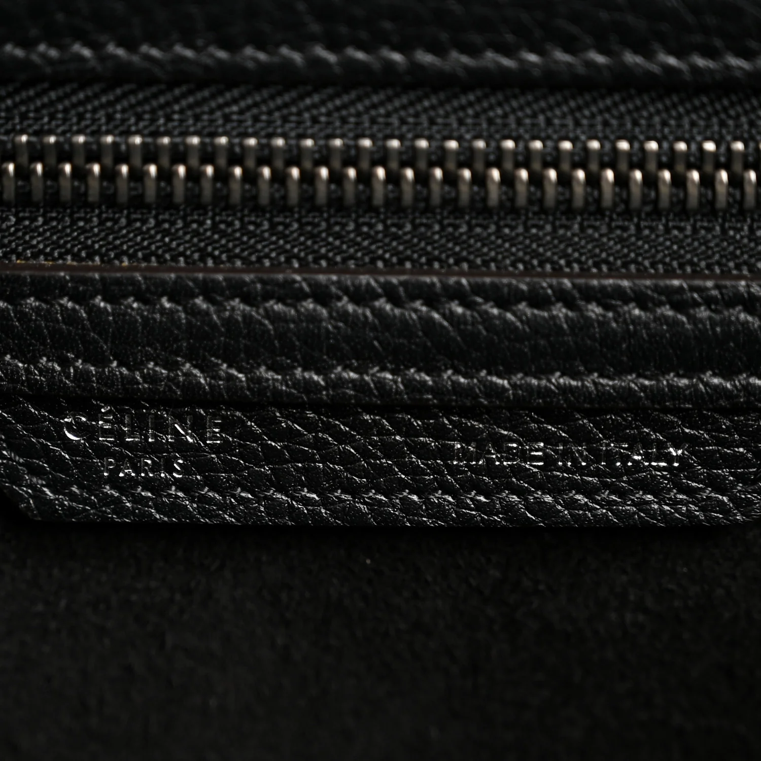 Drummed Calfskin Mini Luggage Black - Image 16