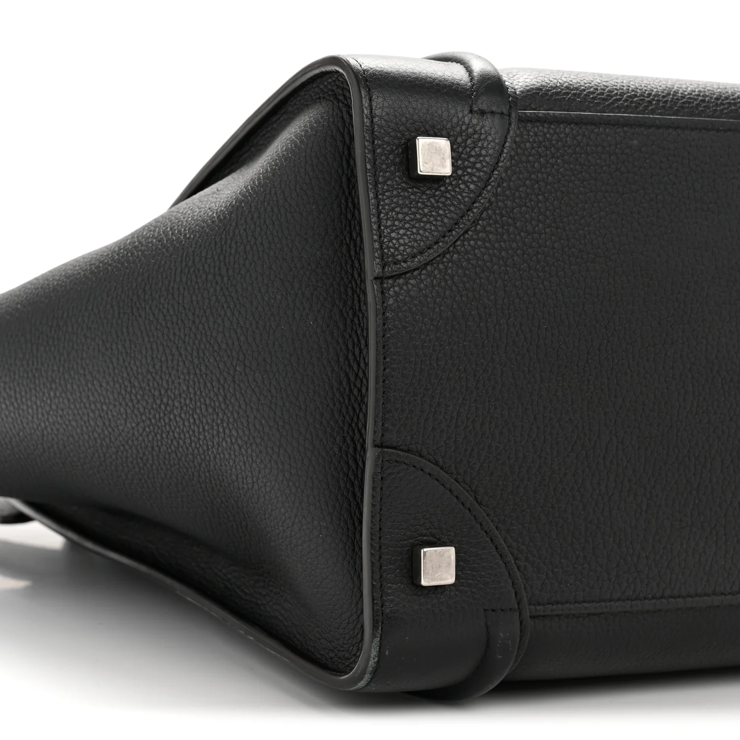 Drummed Calfskin Mini Luggage Black - Image 25