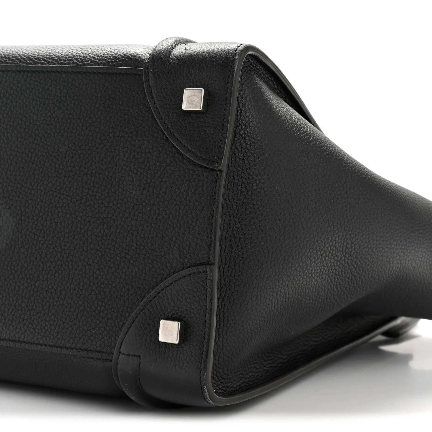 Drummed Calfskin Mini Luggage Black - Image 27
