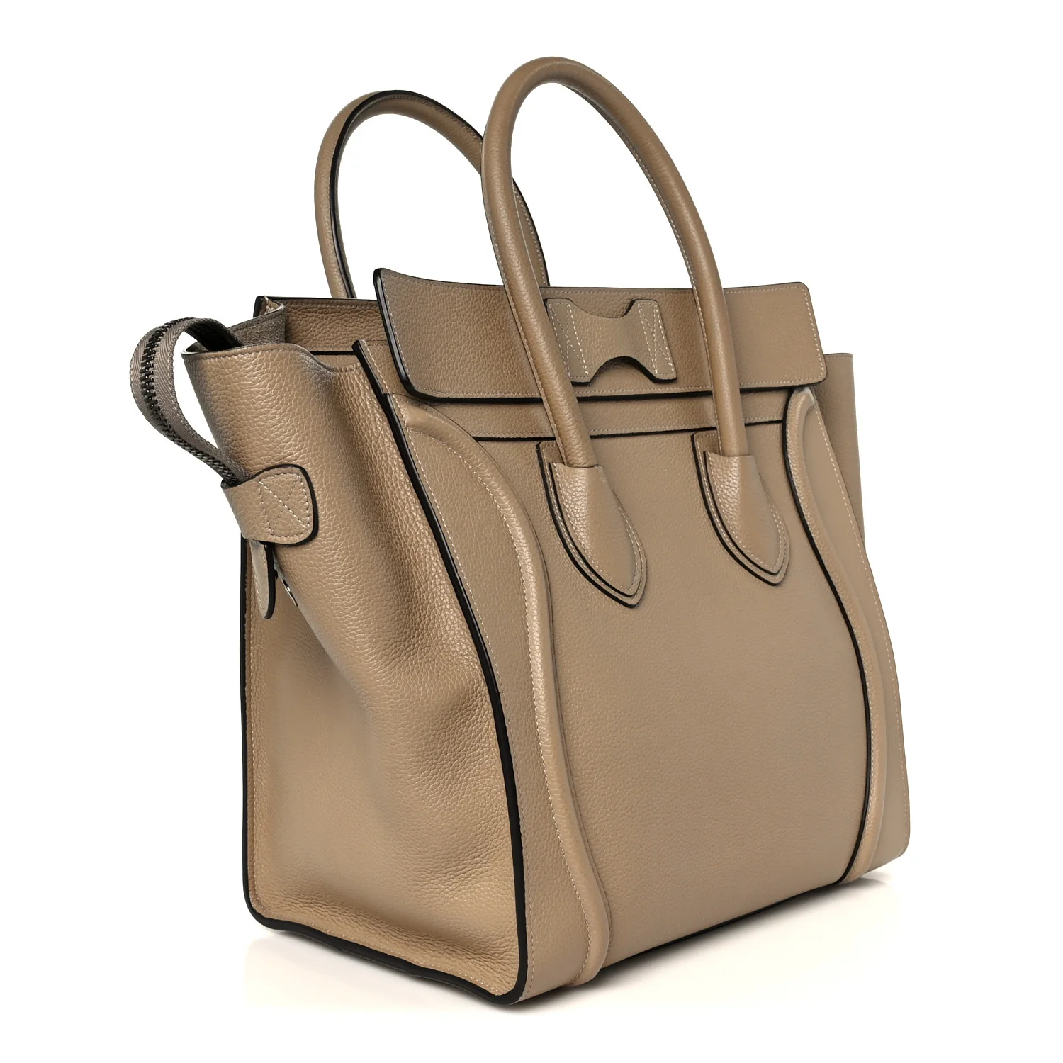Drummed Calfskin Mini Luggage Dune - Image 3