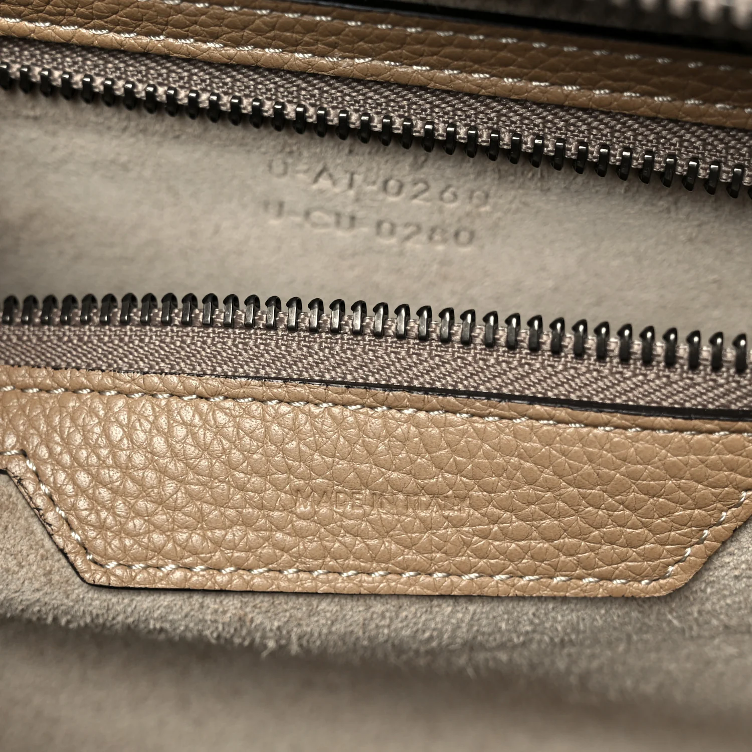 Drummed Calfskin Mini Luggage Dune - Image 6