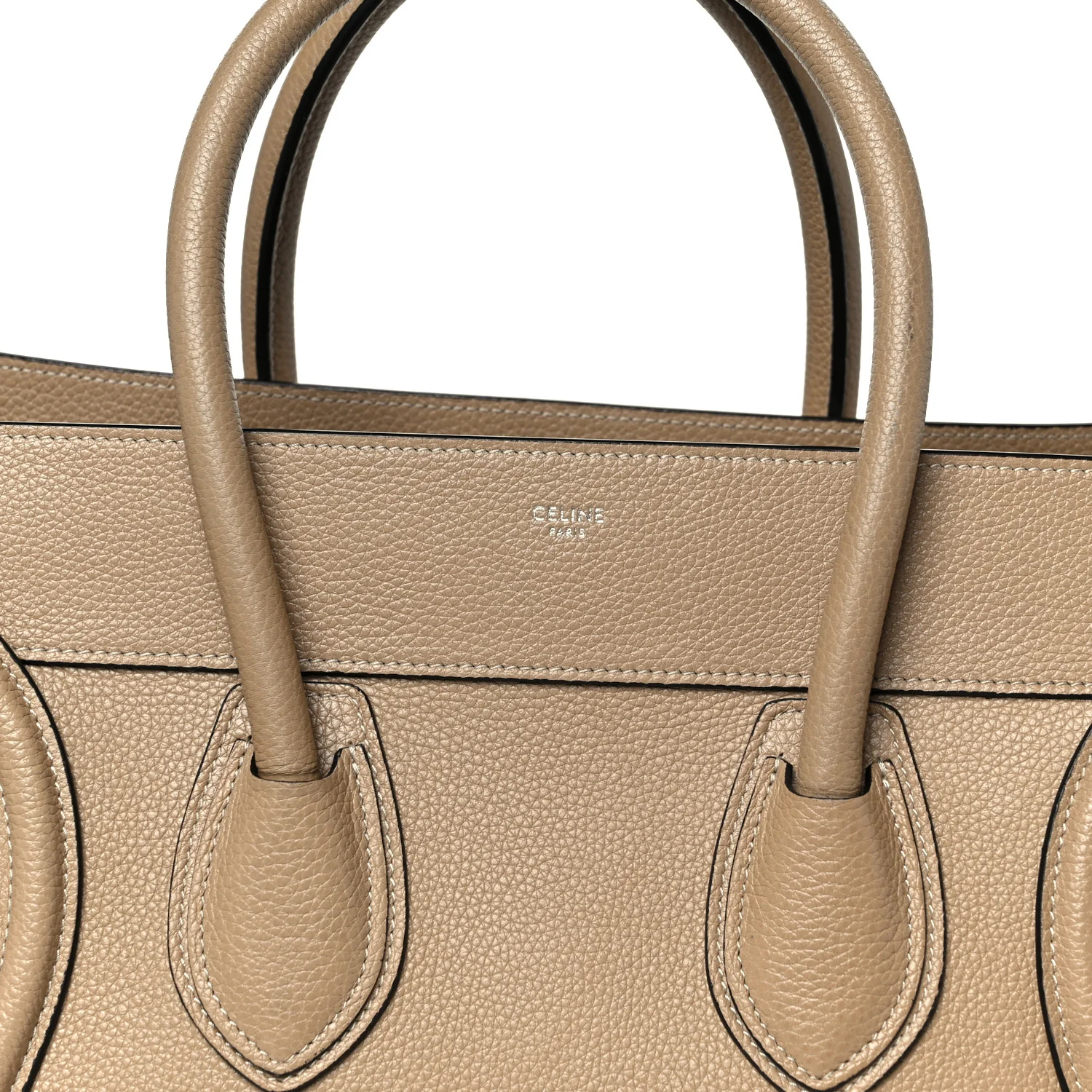 Drummed Calfskin Mini Luggage Dune - Image 8