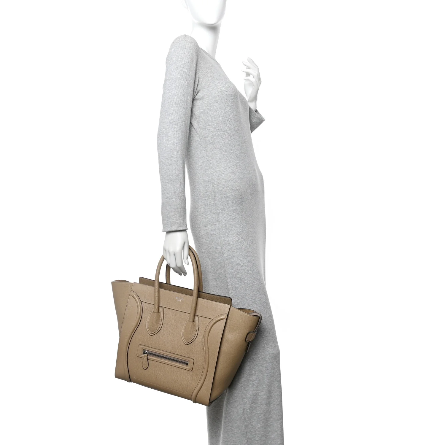 Drummed Calfskin Mini Luggage Dune - Image 2