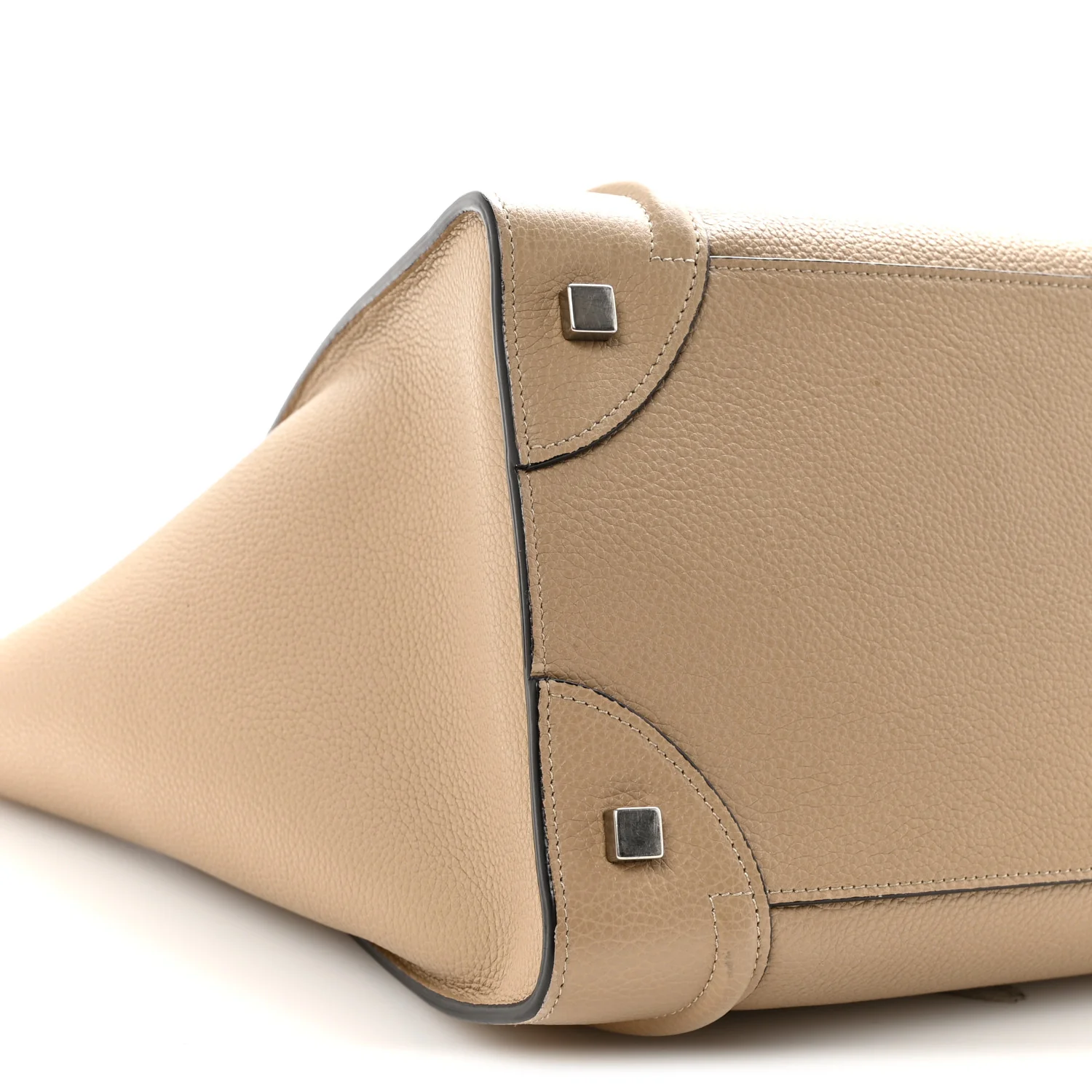 Drummed Calfskin Mini Luggage Dune - Image 8