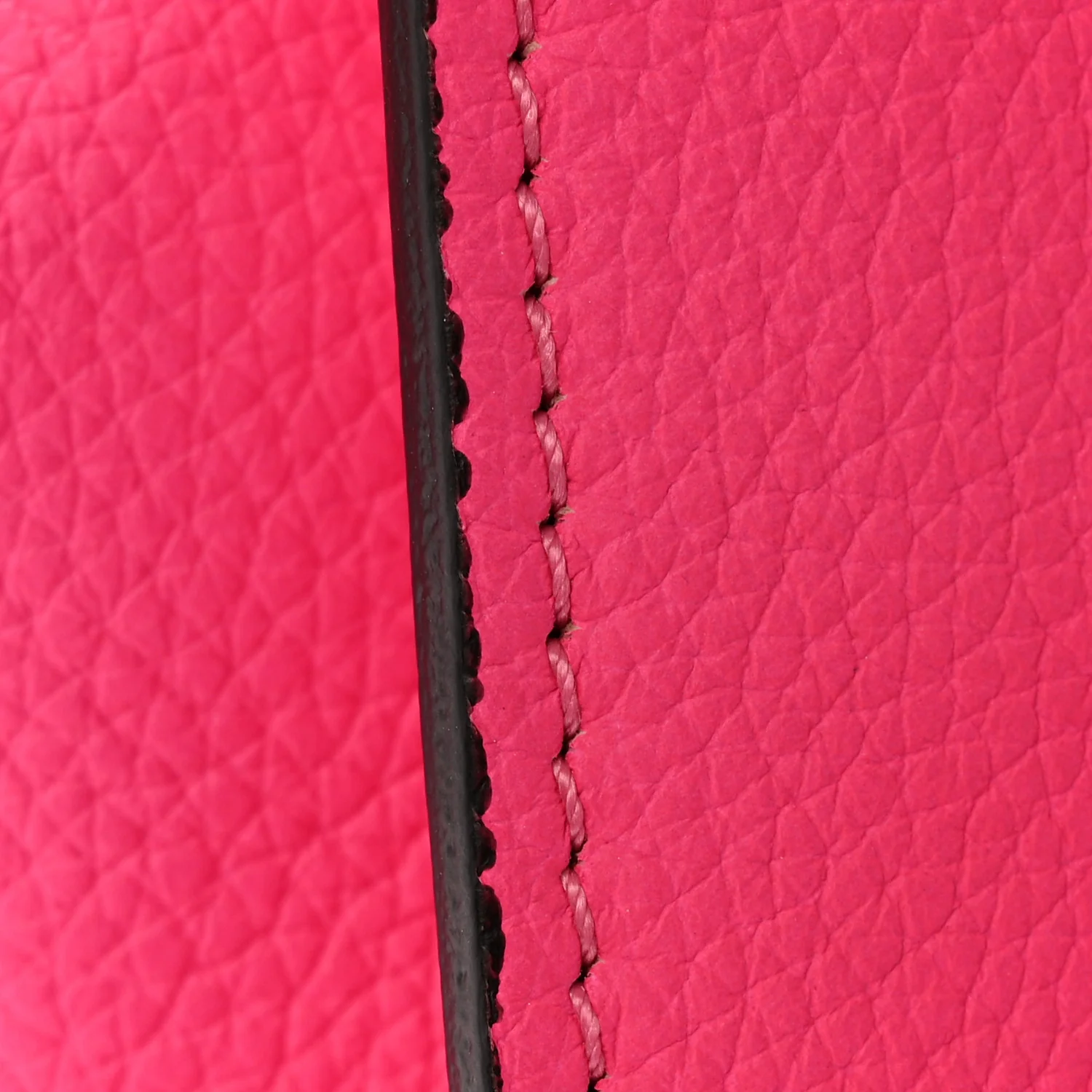 Drummed Calfskin Mini Luggage Fluo Pink - Image 11