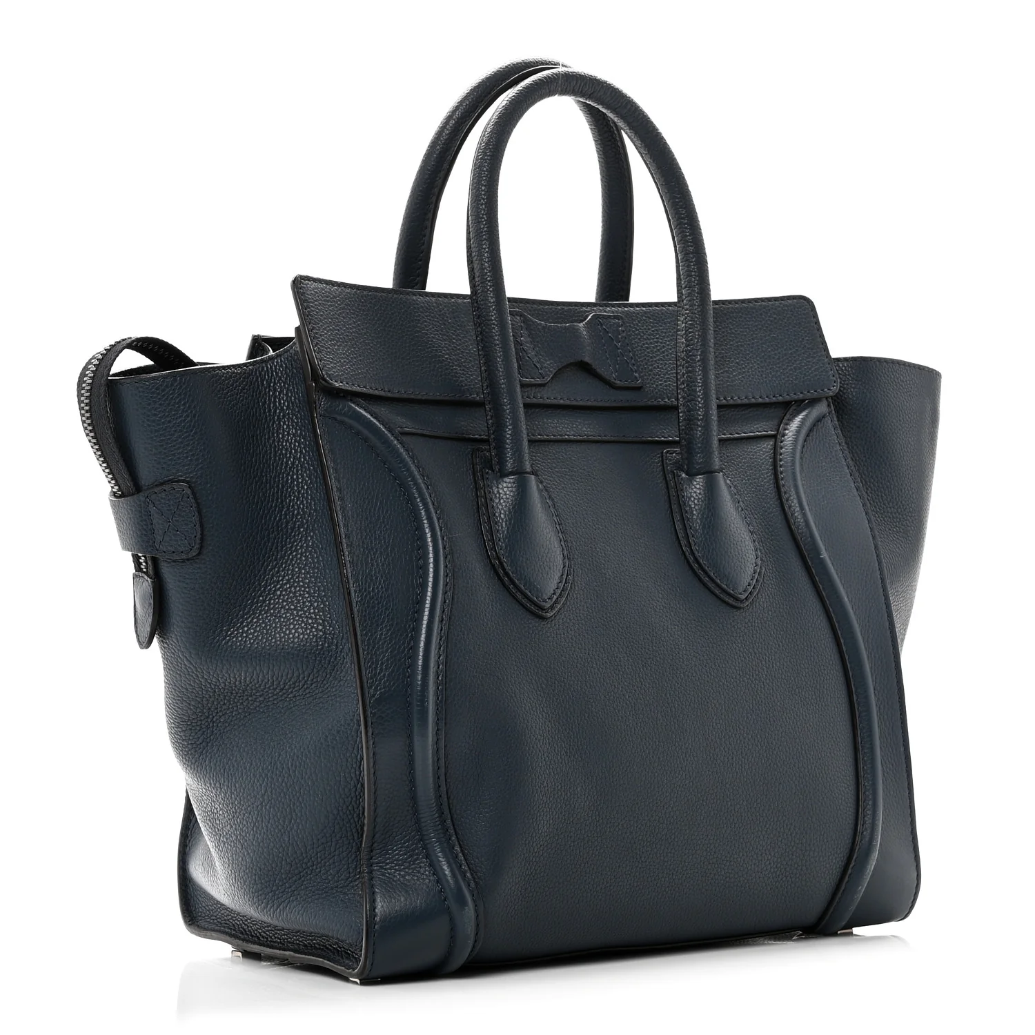 Drummed Calfskin Mini Luggage Slate - Image 3