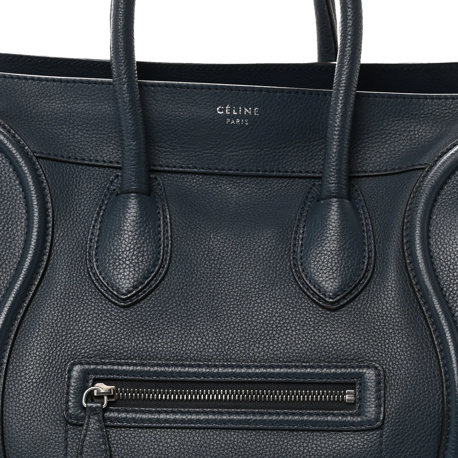 Drummed Calfskin Mini Luggage Slate - Image 7