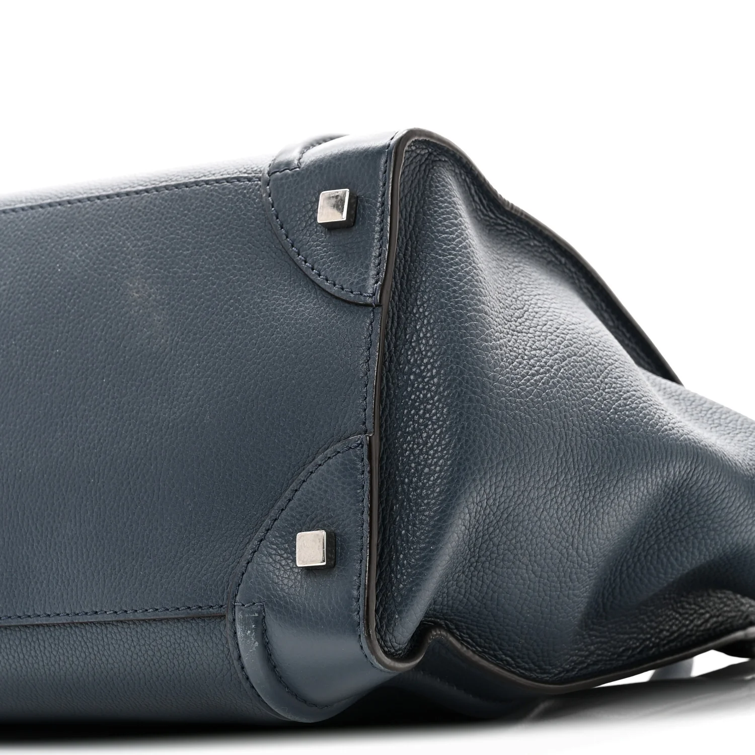 Drummed Calfskin Mini Luggage Slate - Image 9
